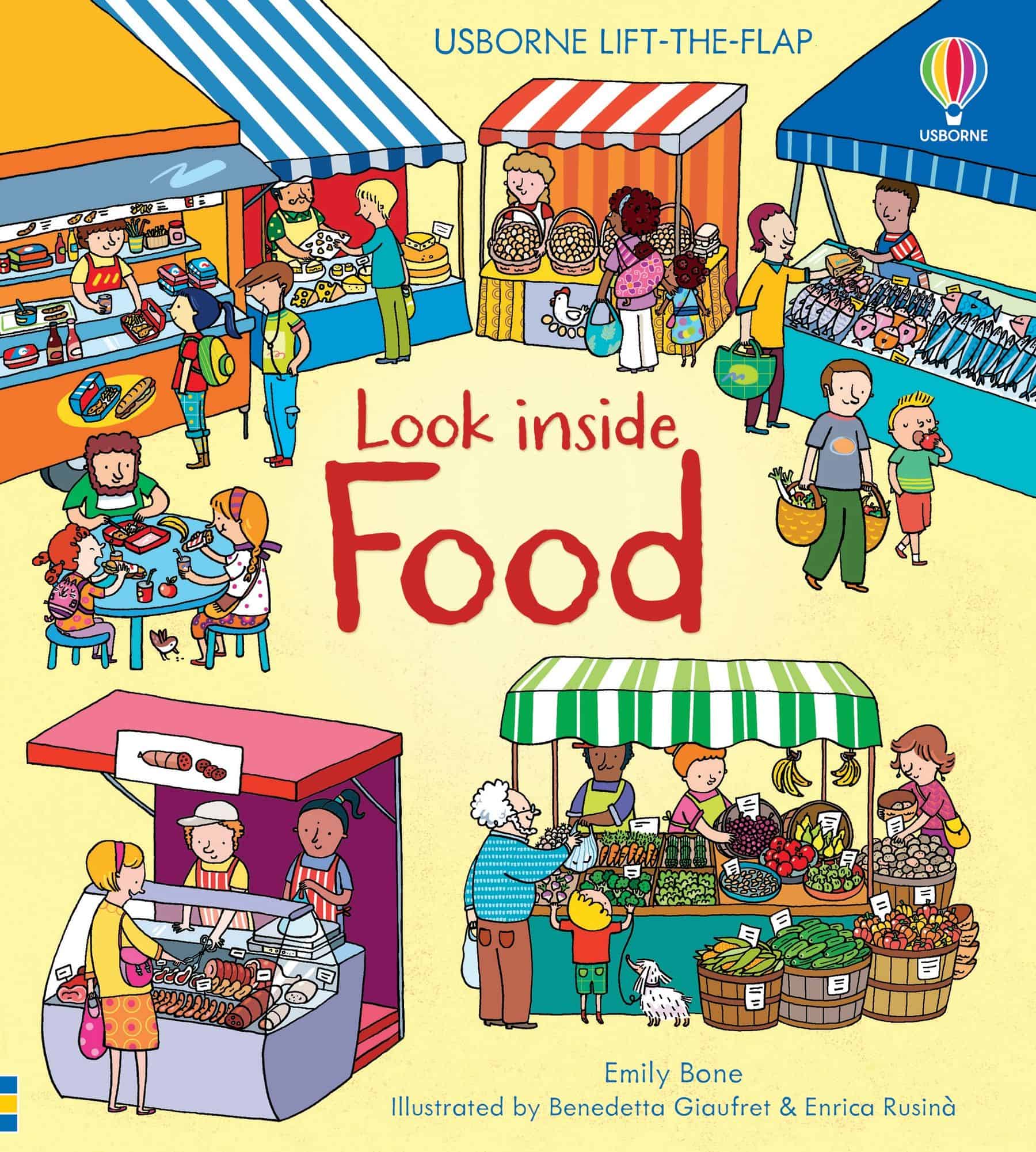 Carte pentru copii, Usborne, Look Inside Food, 4+ ani