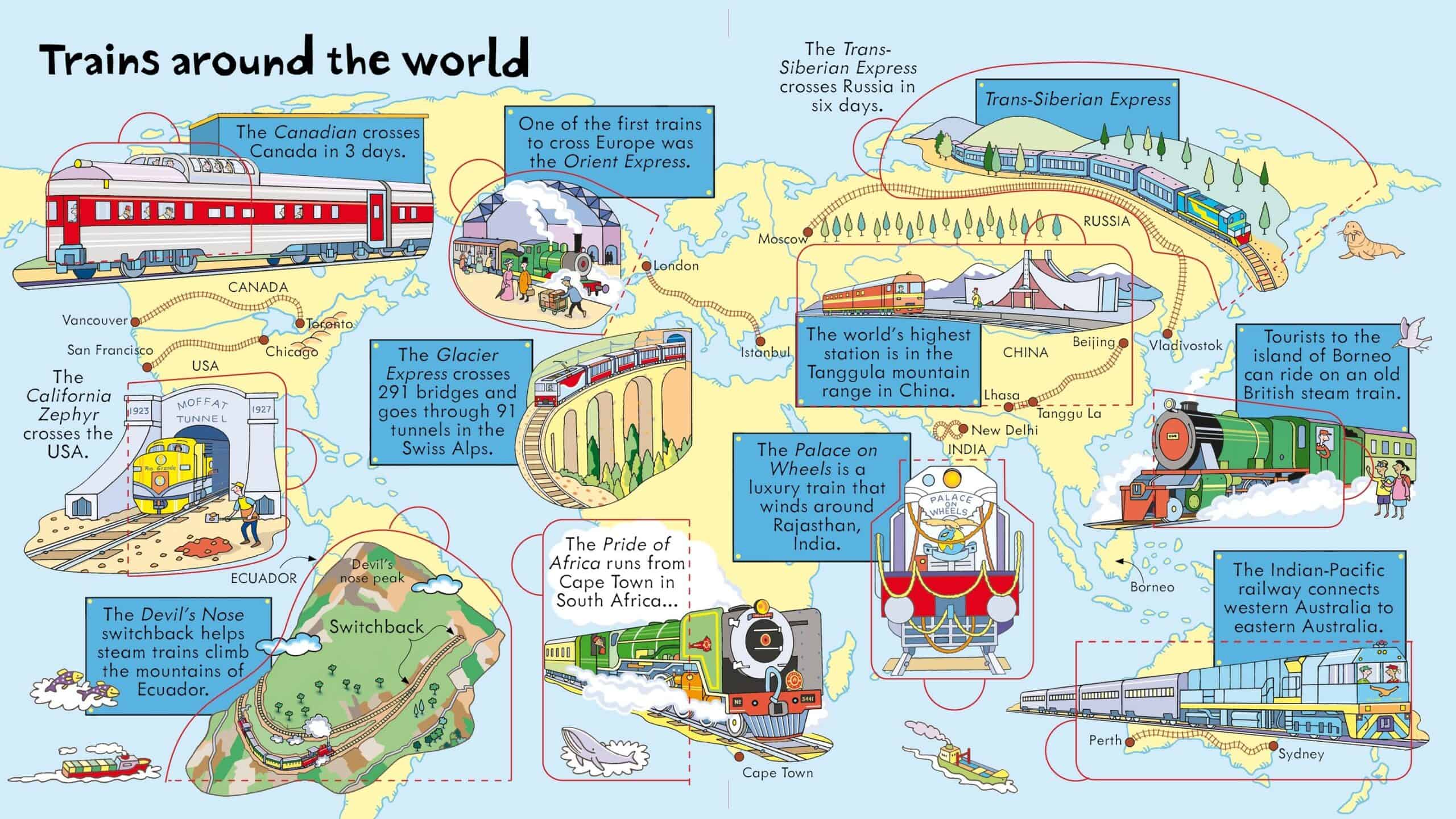 Carte pentru copii - Look Inside: Trains