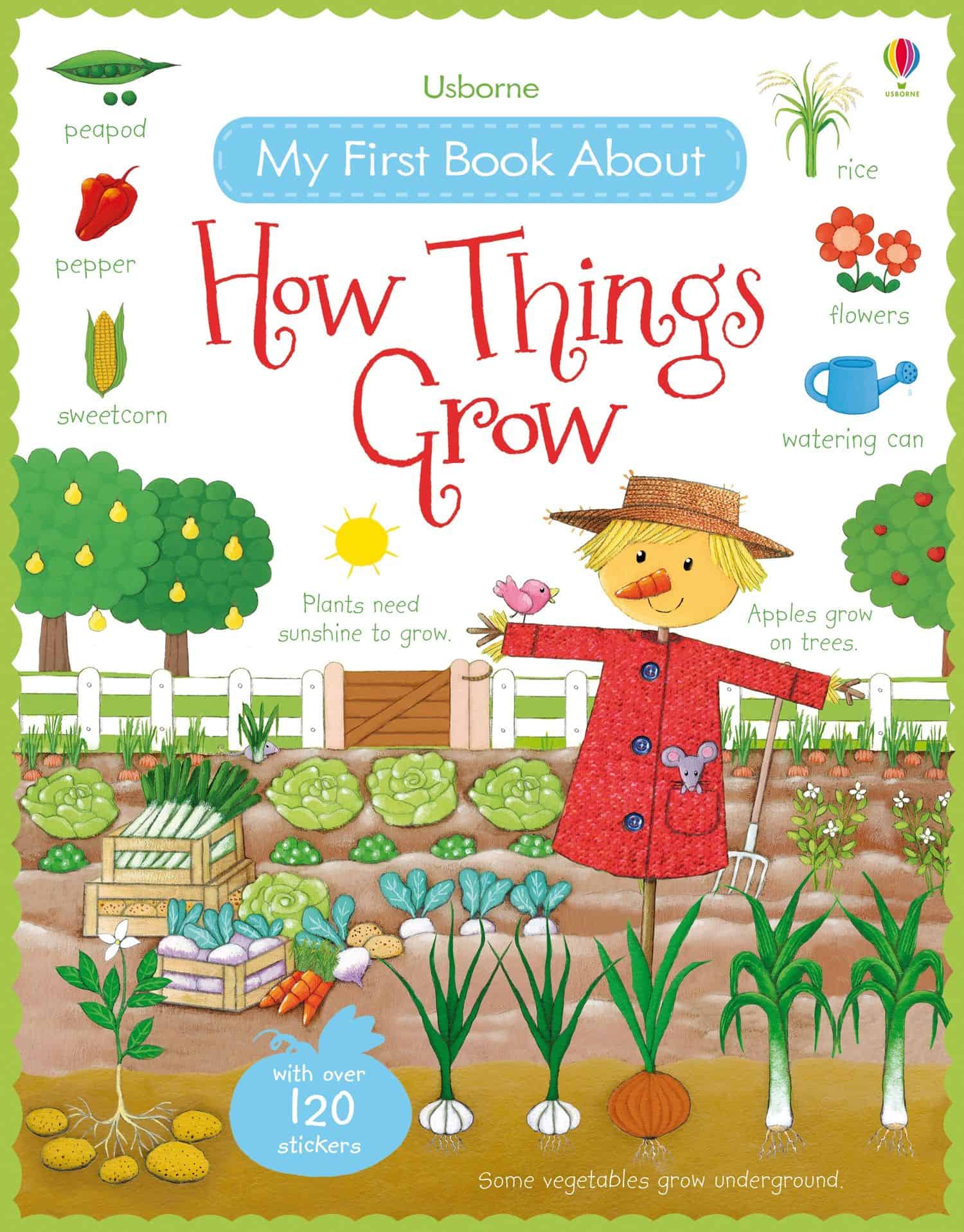 Carte pentru copii, Usborne, My First Book About How Things Grow, 3+ ani
