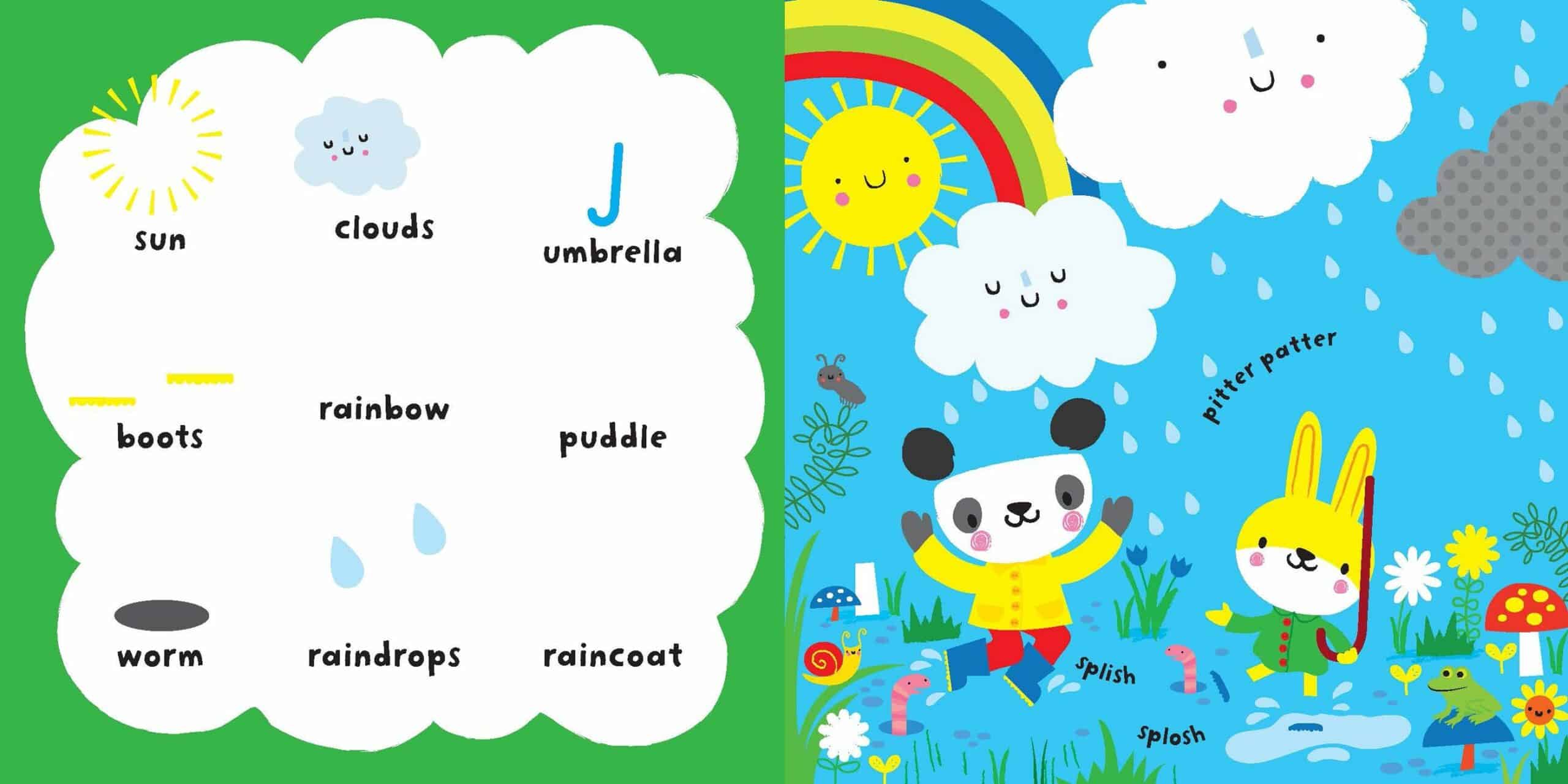Carte senzoriala – Baby's very first playbook garden words