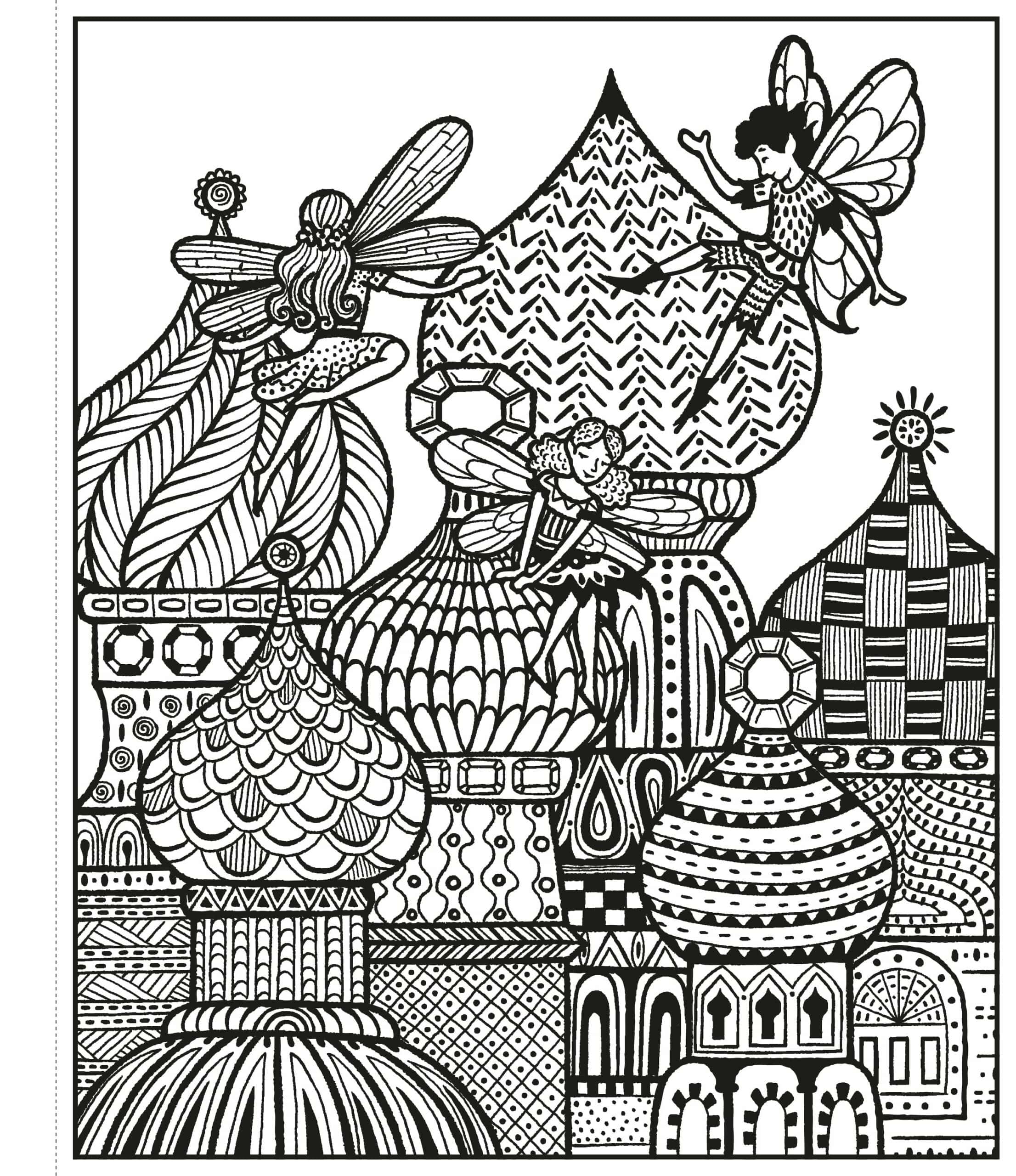 Carte de pictat cu apa – Fairy Palaces Magic Painting Book