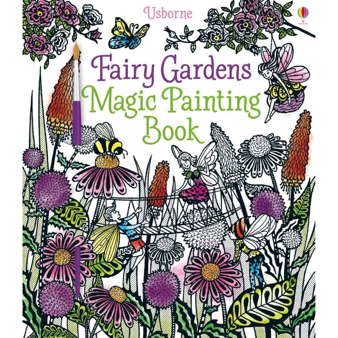 Carte de pictat cu apa - Carte pentru copii - Fairy Gardens Magic Painting Book