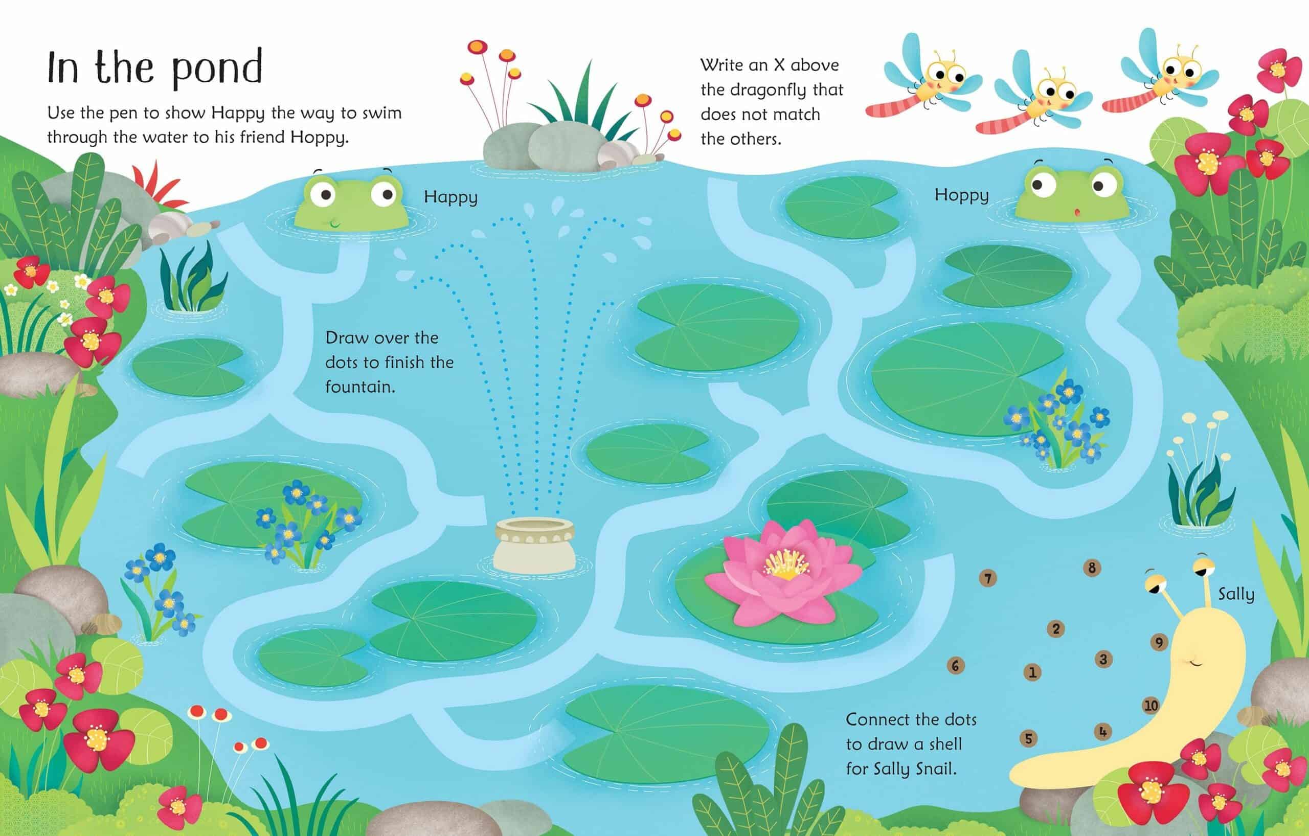 Carte pentru copii - Wipe Clean: Garden Activities