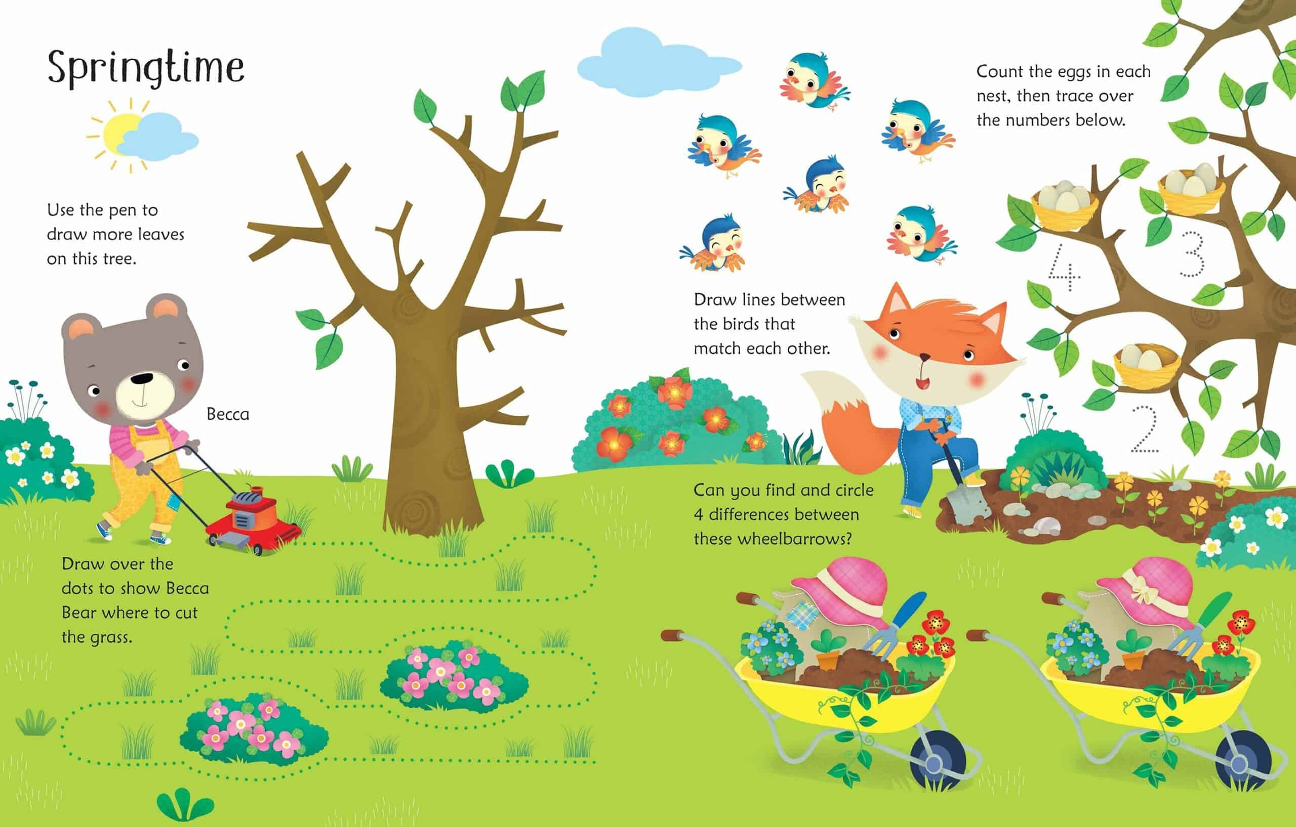 Carte pentru copii - Wipe Clean: Garden Activities