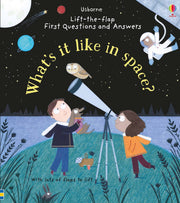 Carte pentru copii, Usborne, First Questions and Answers: What's it like in Space?, 4+ ani