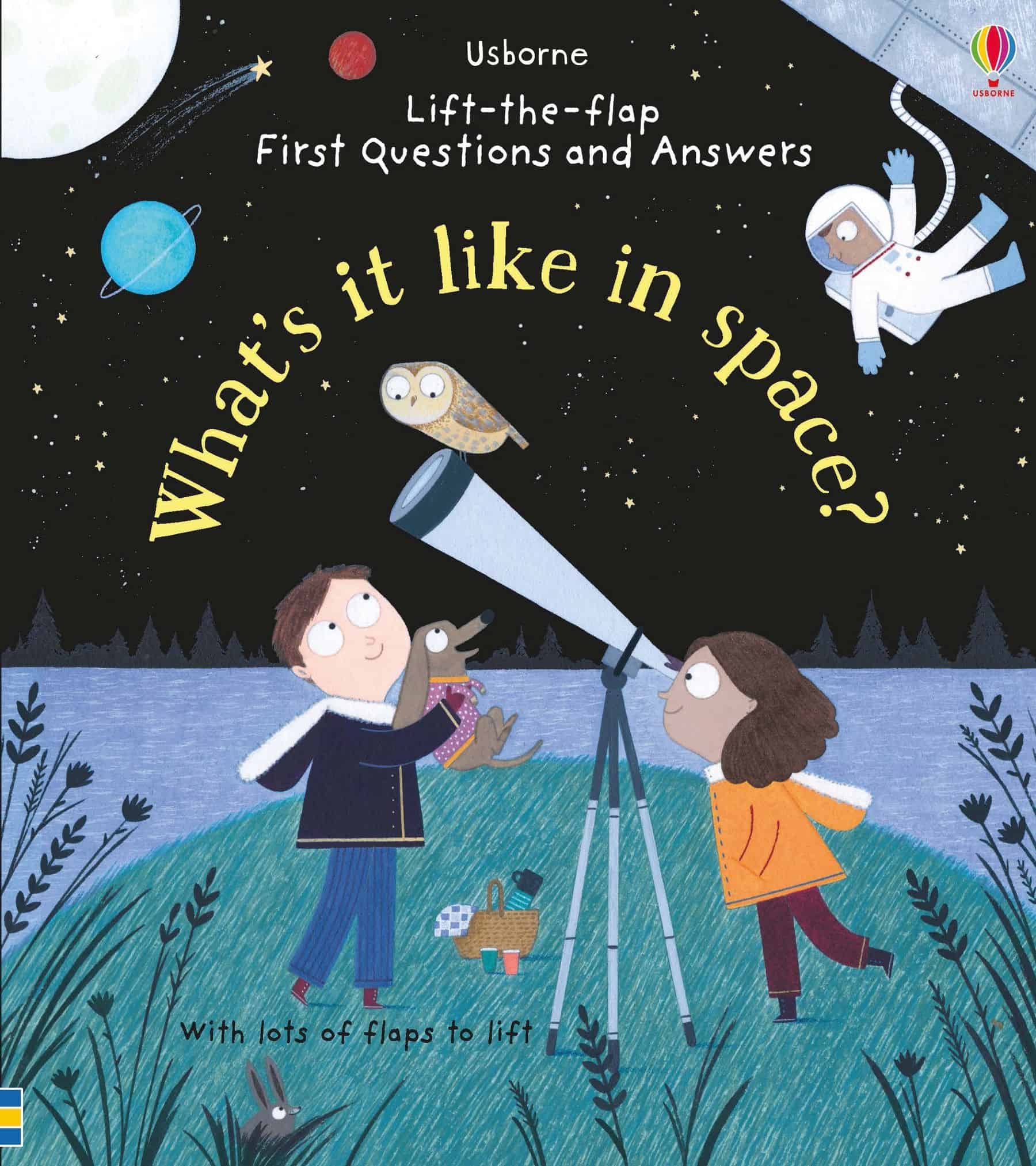 Carte pentru copii, Usborne, First Questions and Answers: What's it like in Space?, 4+ ani