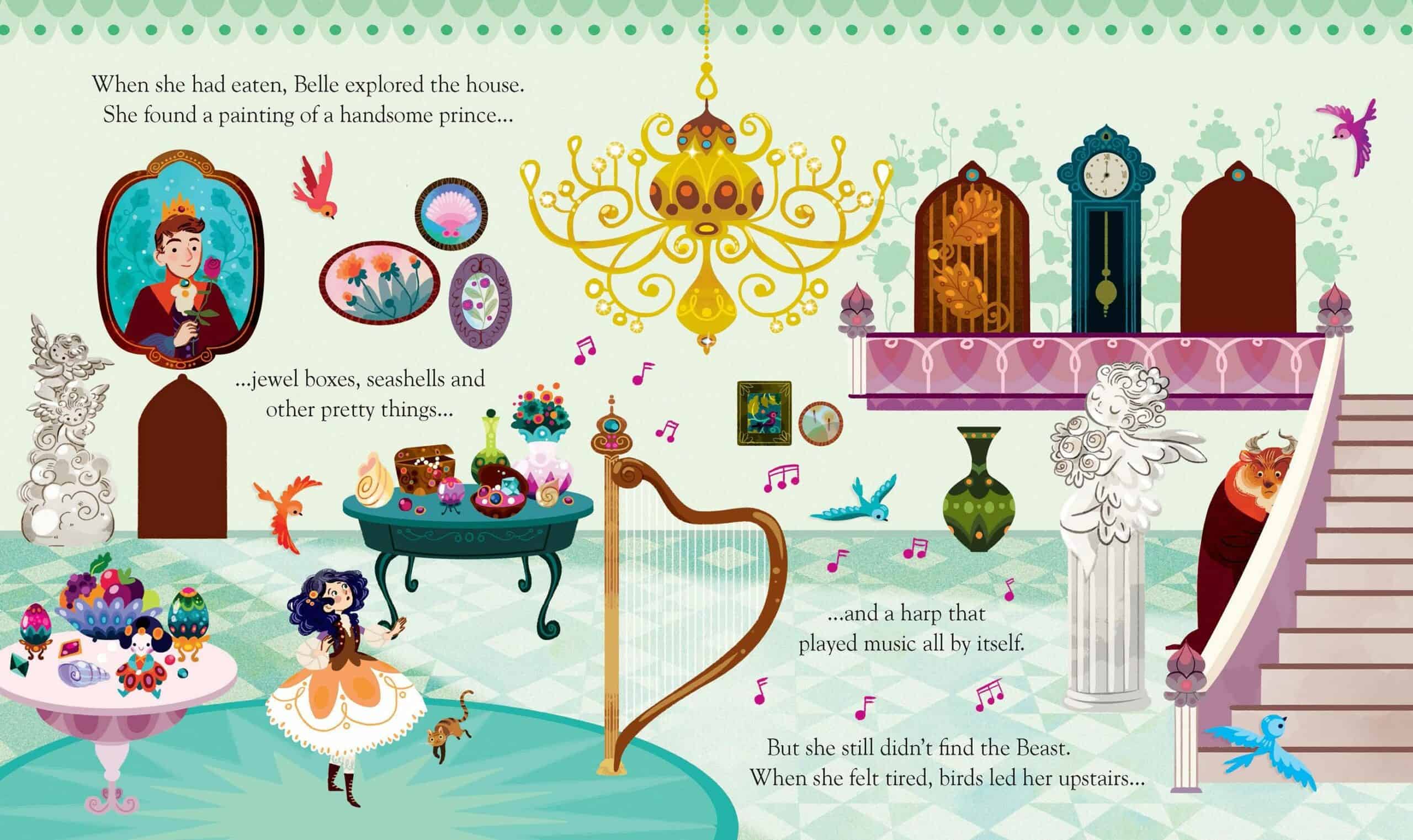 Carte Peep Inside poveste - Peep Inside a Fairy Tale Beauty and the Beast
