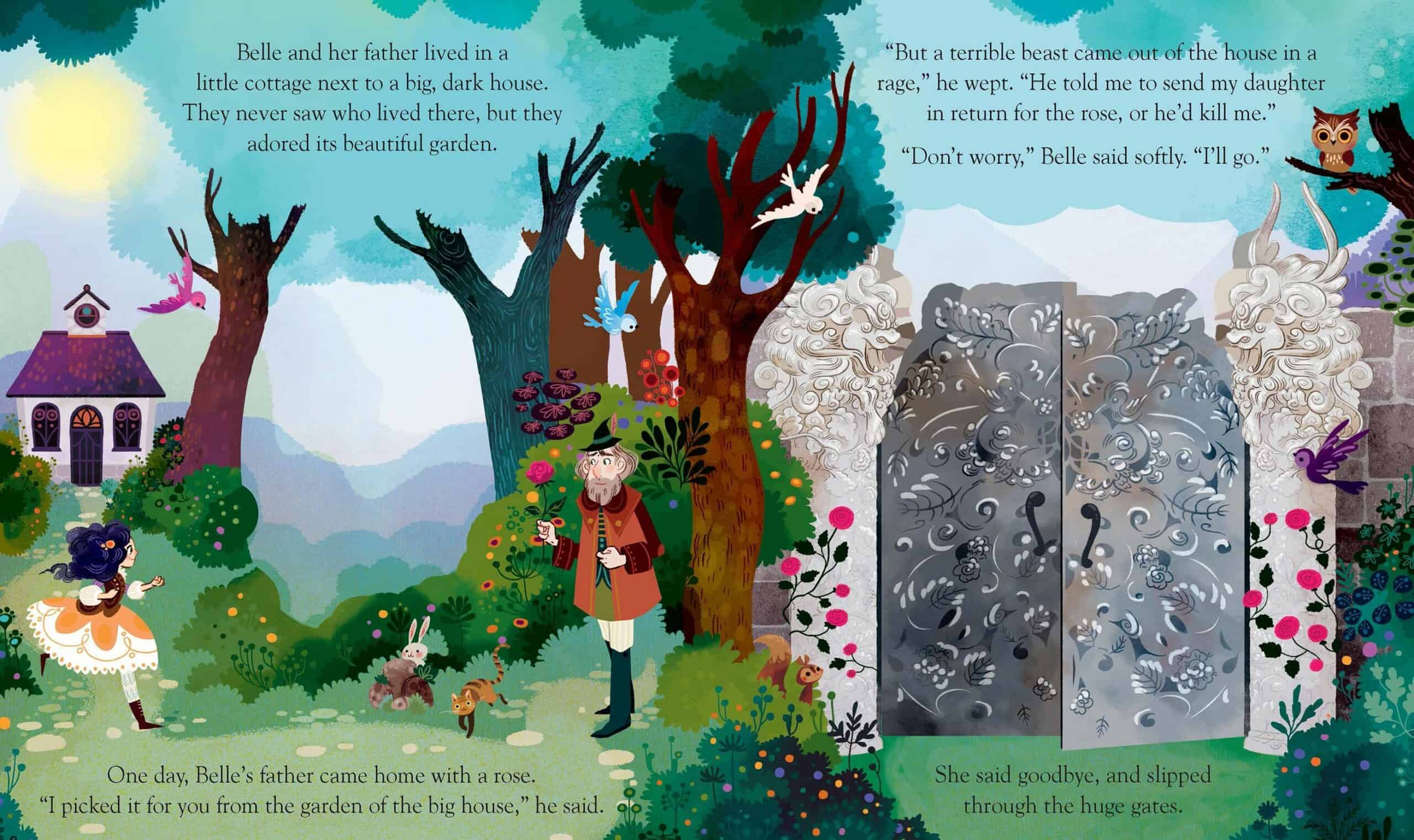 Carte Peep Inside poveste - Peep Inside a Fairy Tale Beauty and the Beast