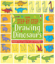 Carte pentru copii, Usborne, Step-by-Step Drawing Dinosaurs, 4+ ani