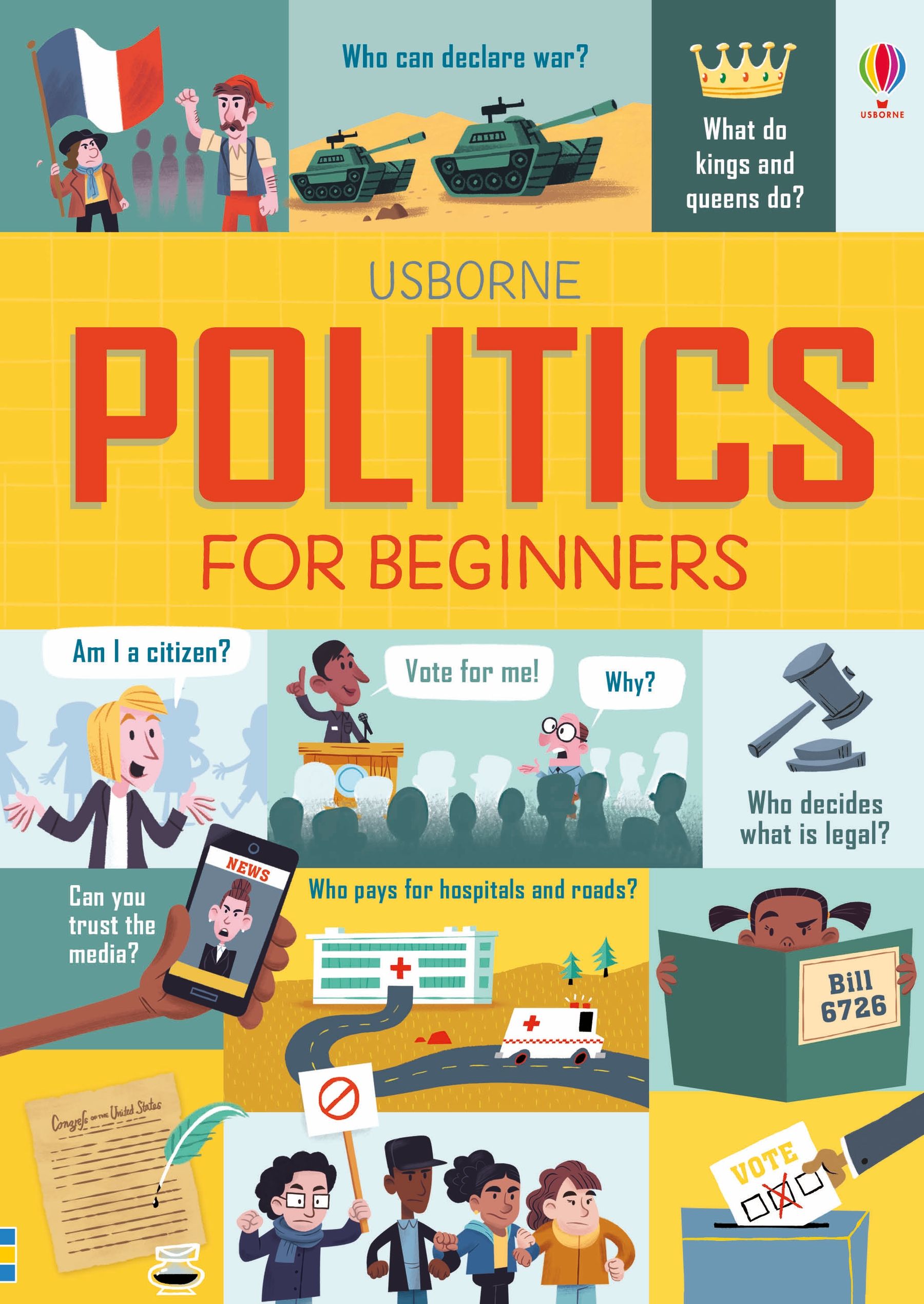Carte pentru copii, Usborne, Politics for Beginners, 10+ ani