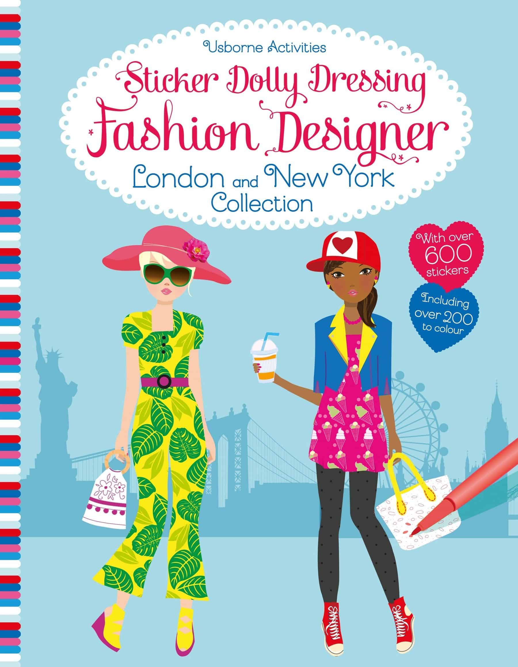 Sticker Dolly Dressing Fashion Designer London and New York Collection  (bind up)