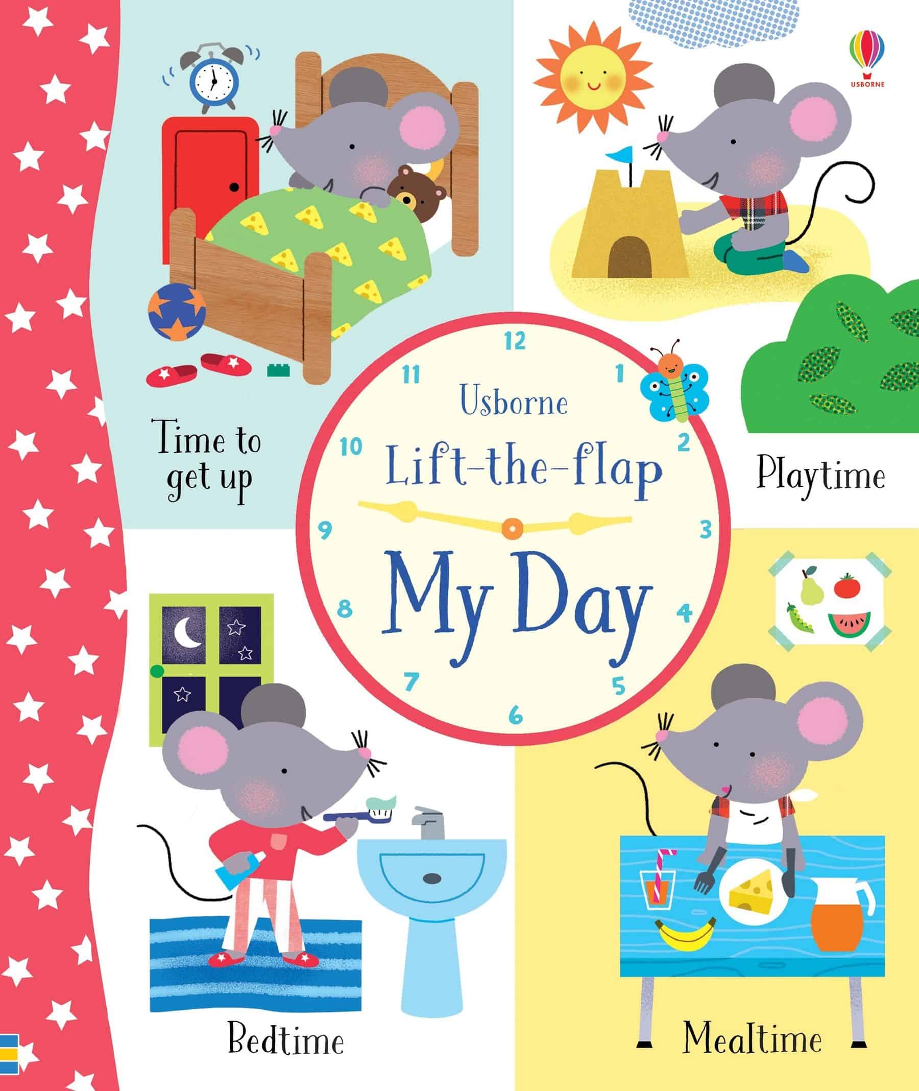 Carte pentru copii, Usborne, Lift-the-Flap My Day, 3+ ani