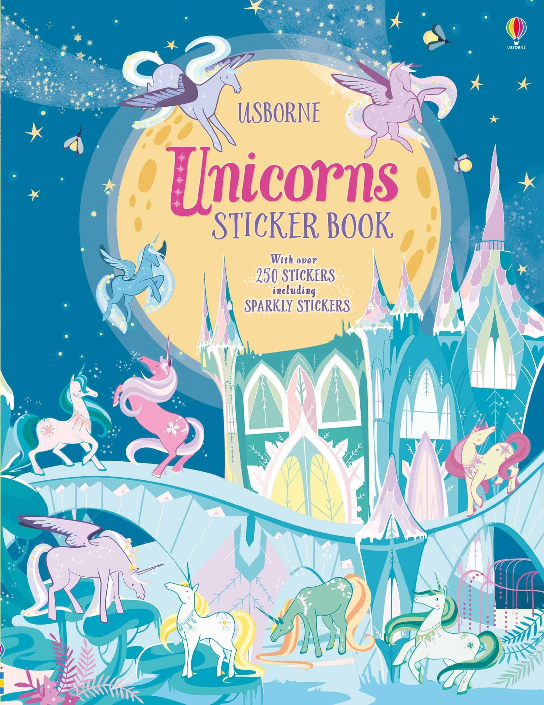 Carte pentru copii, Usborne, Unicorns Sticker Book, 3+ ani