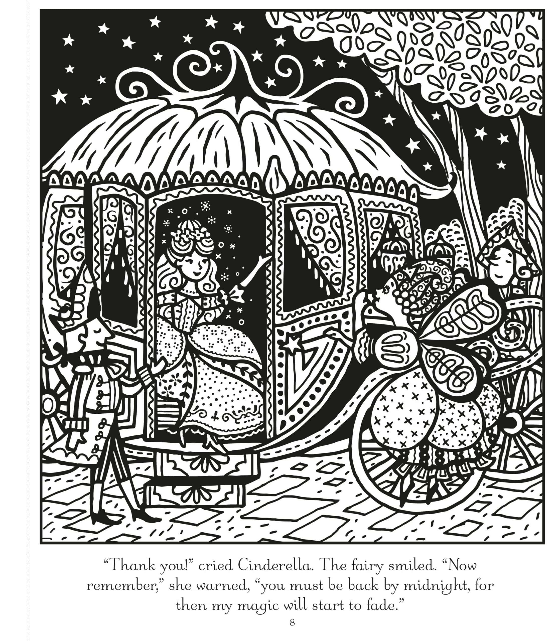 Carte de pictat cu apa – Magic painting Cinderella