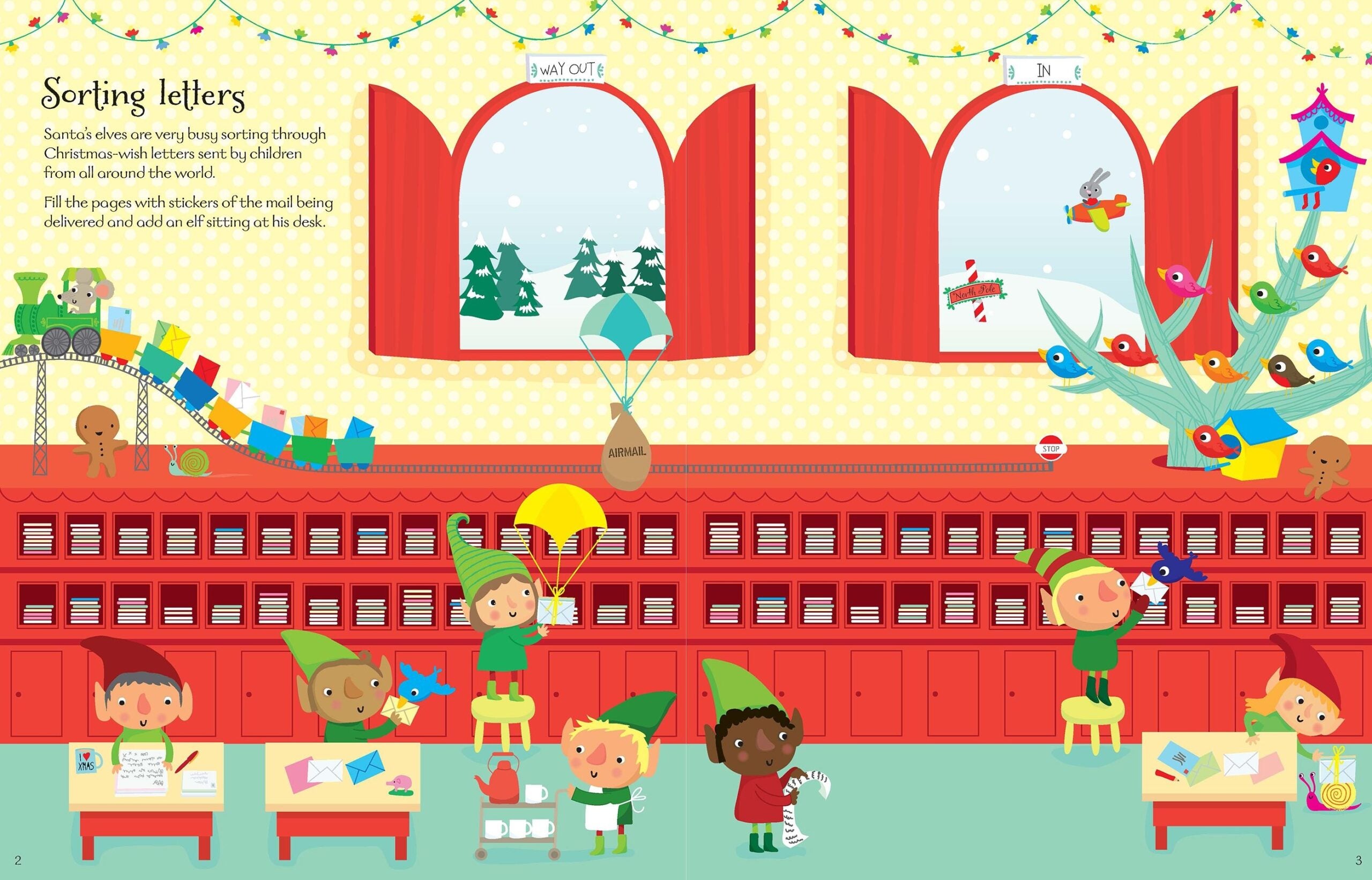 Carte pentru copii - Santa's Elves Sticker Book