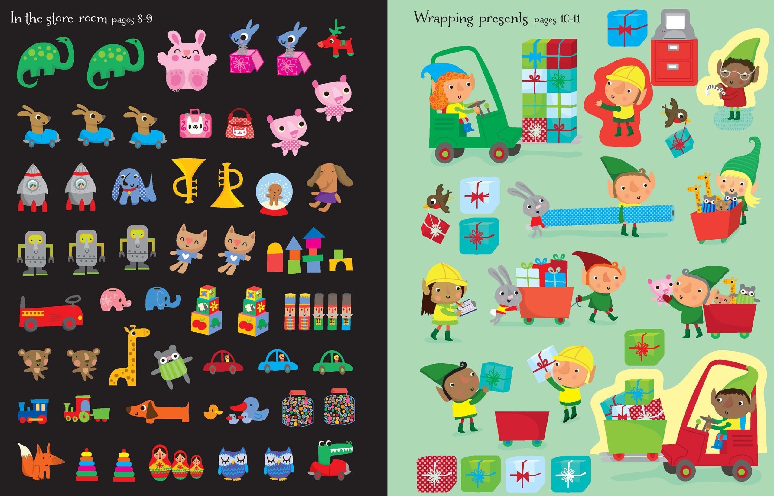 Carte pentru copii - Santa's Elves Sticker Book