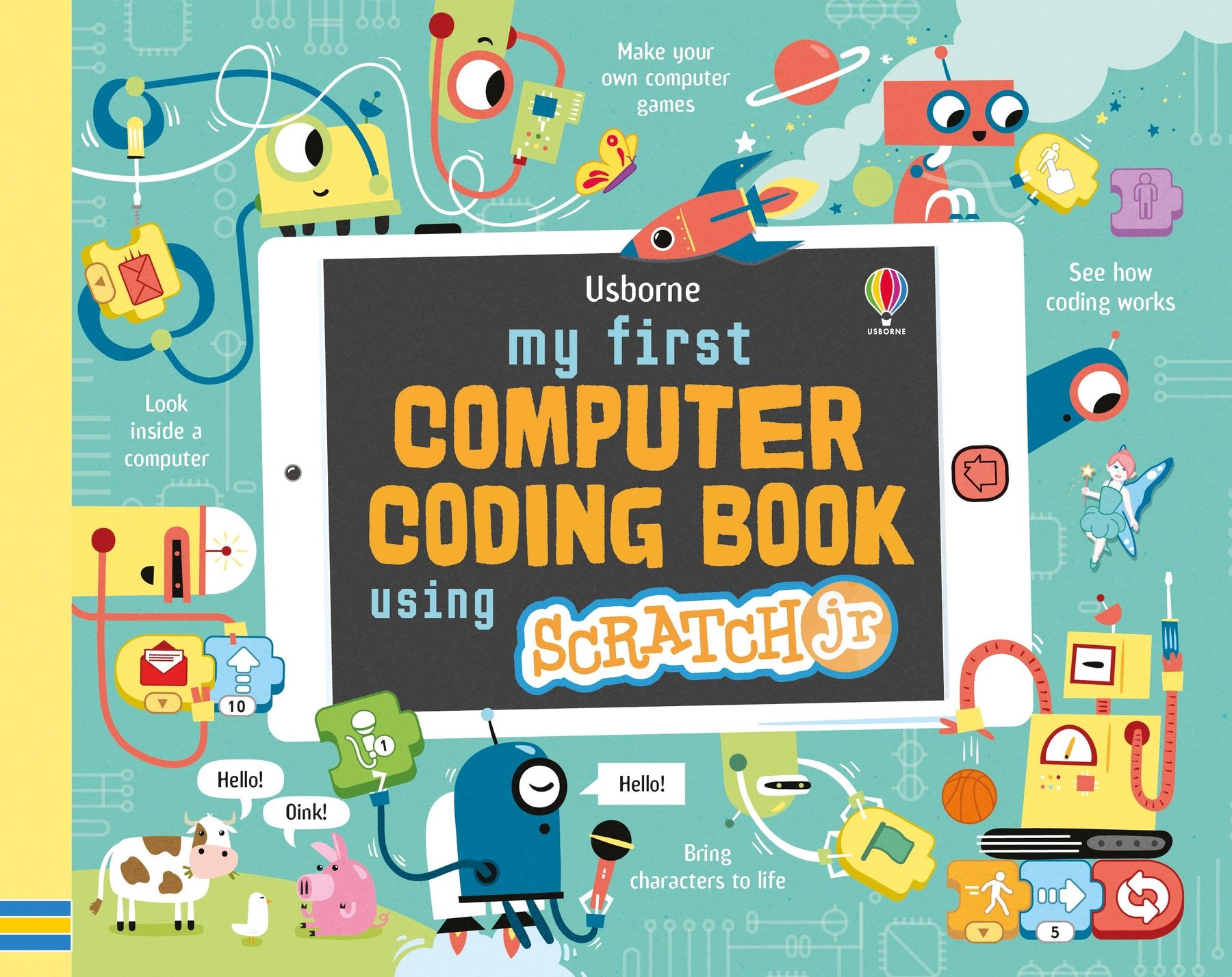 Carte pentru copii, Usborne, My First Computer Coding Book Using ScratchJr, 5+ ani