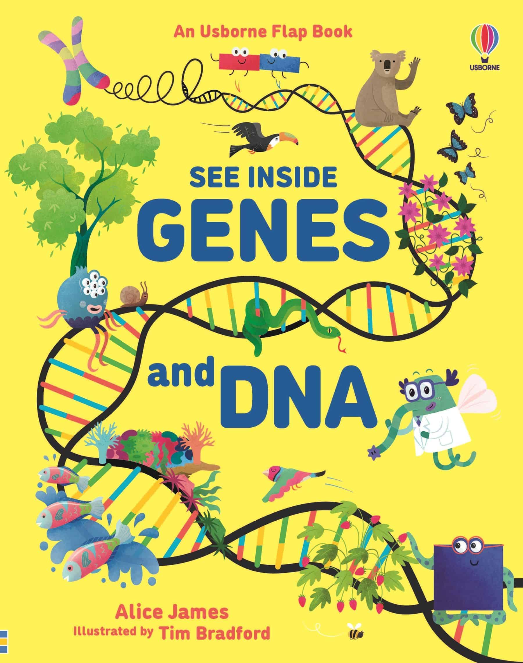 Carte pentru copii, Usborne, See Inside Genes and DNA, 7+ ani