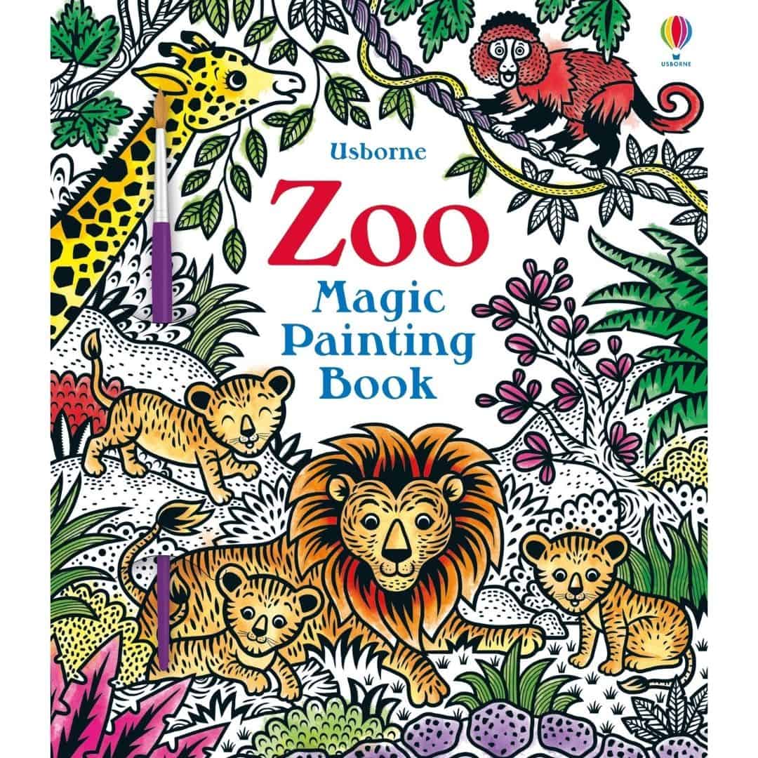Carte de pictat cu apa - Zoo Magic Painting Book