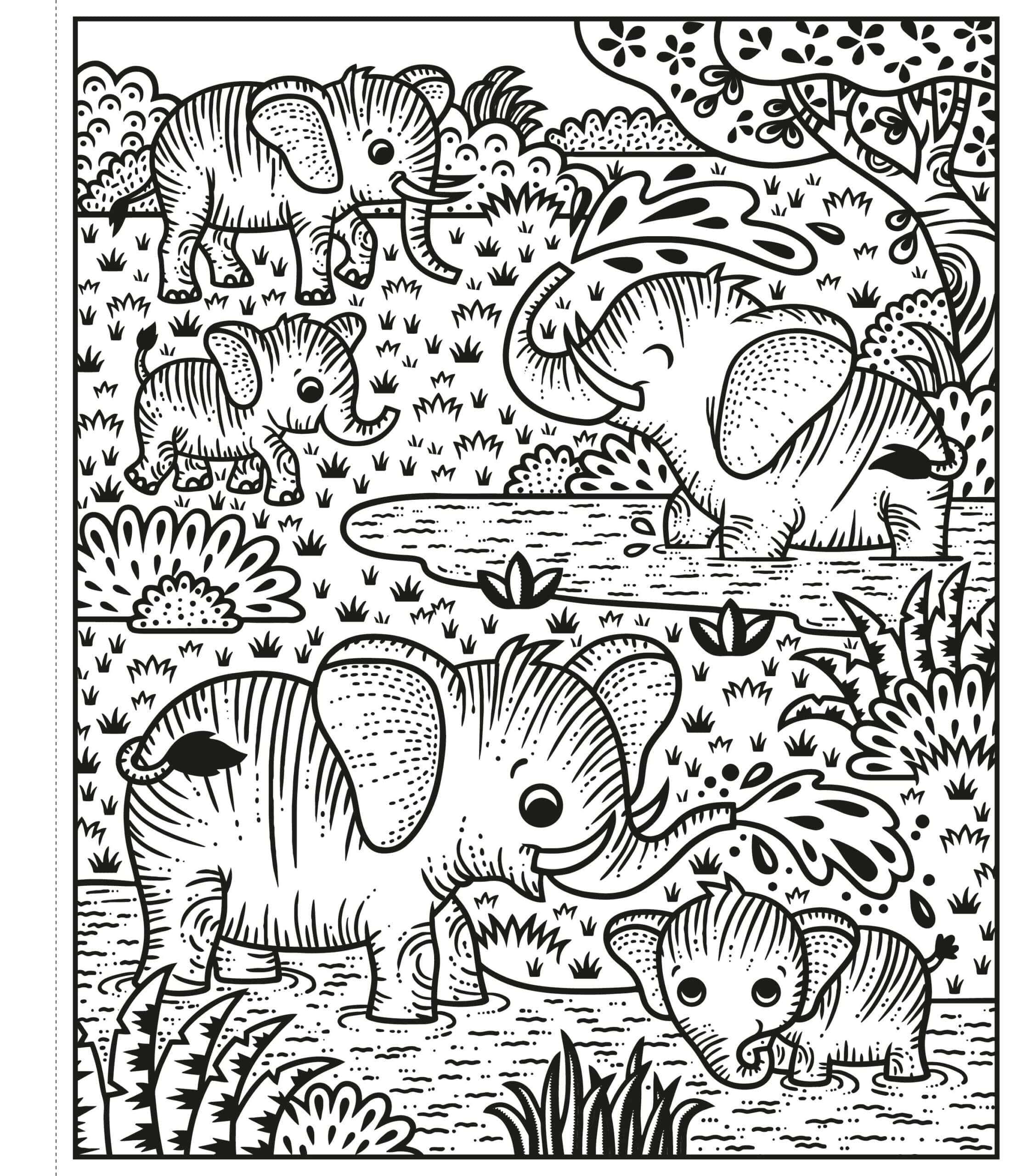 Carte de pictat cu apa - Zoo Magic Painting Book