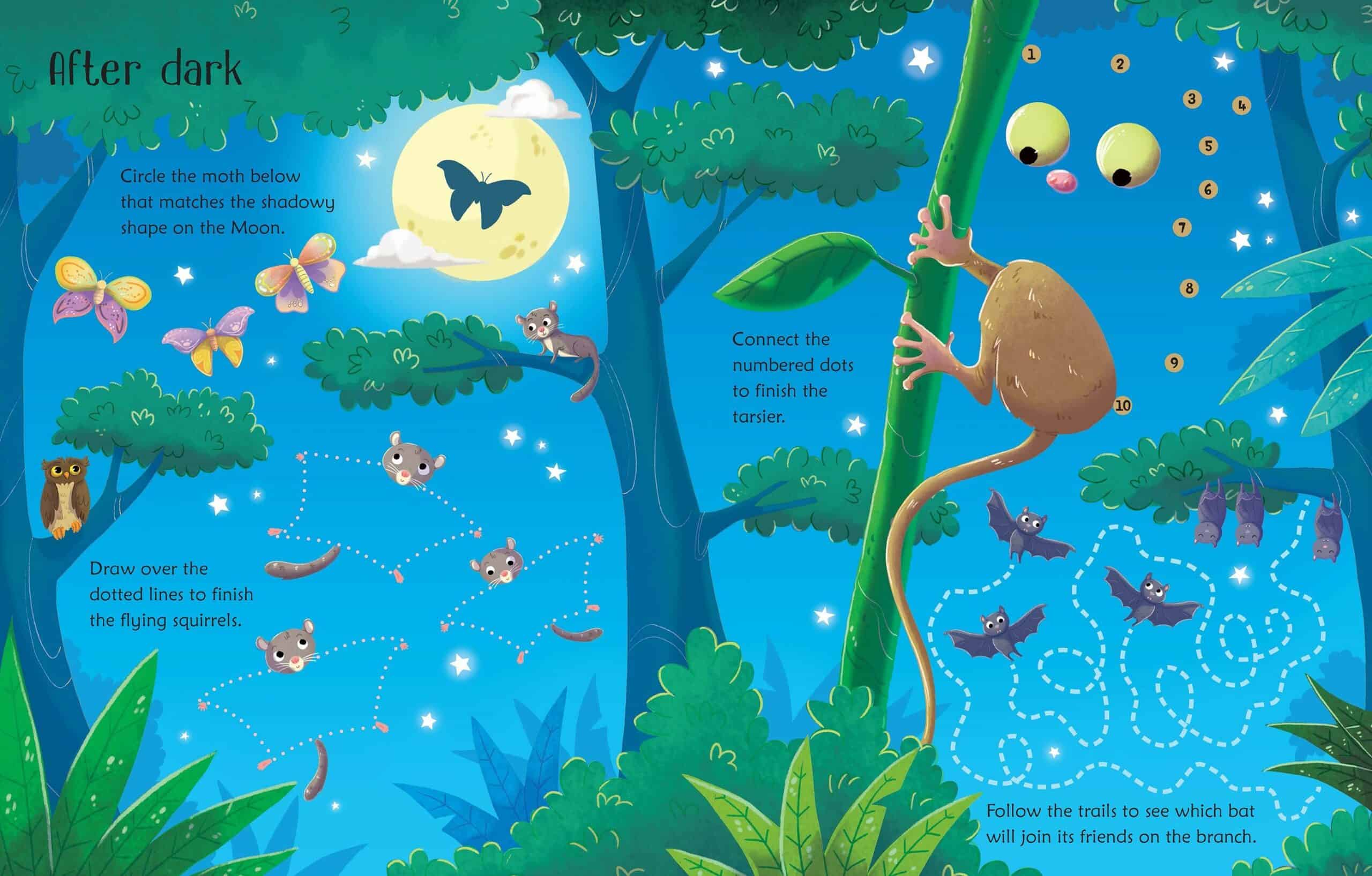 Carte cu activitati scrie si sterge - Wipe-Clean Jungle Activities