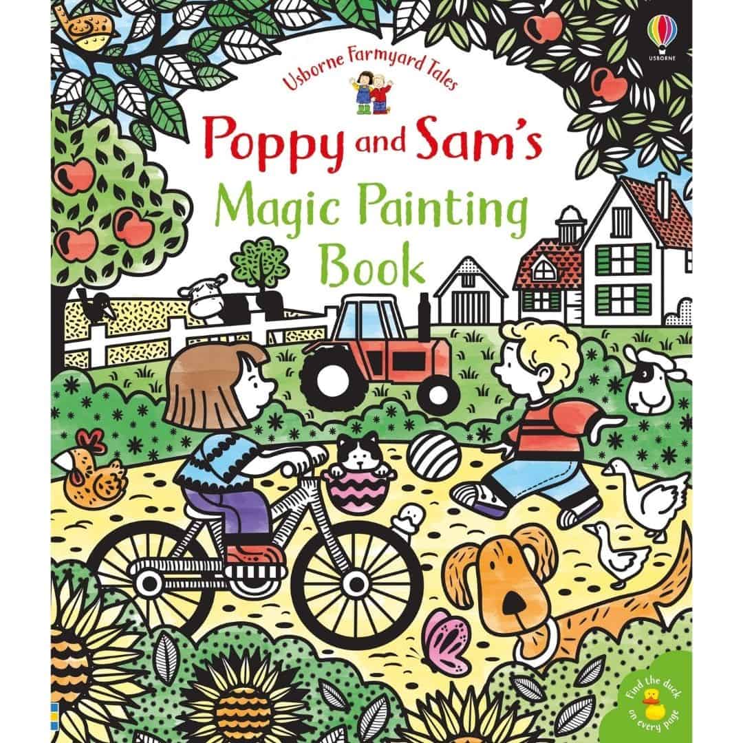 Carte de pictat cu apa, cu Poppy si Sam - Poppy and Sam's Magic Painting Book 1