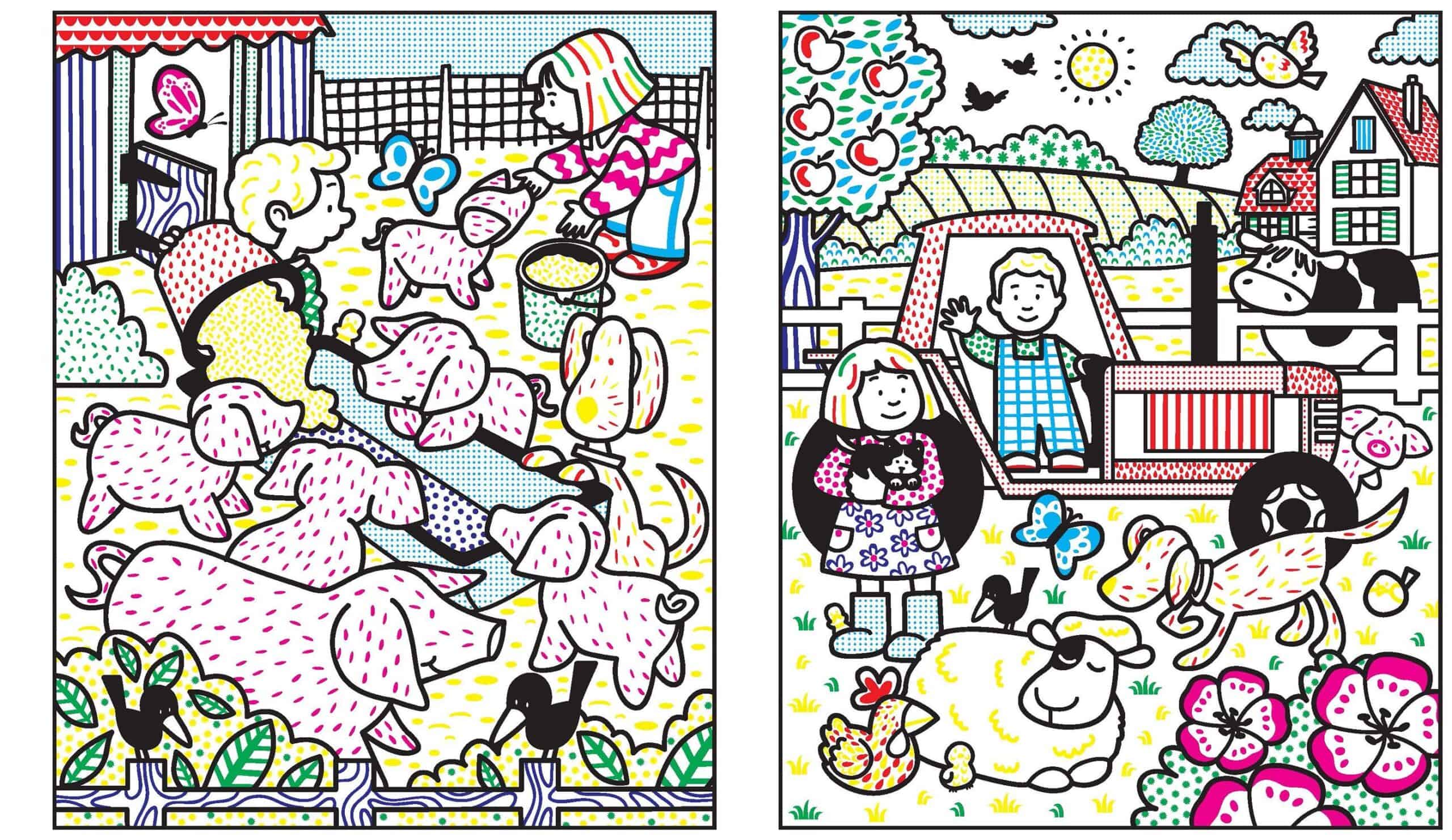 Carte de pictat cu apa, cu Poppy si Sam - Poppy and Sam's Magic Painting Book