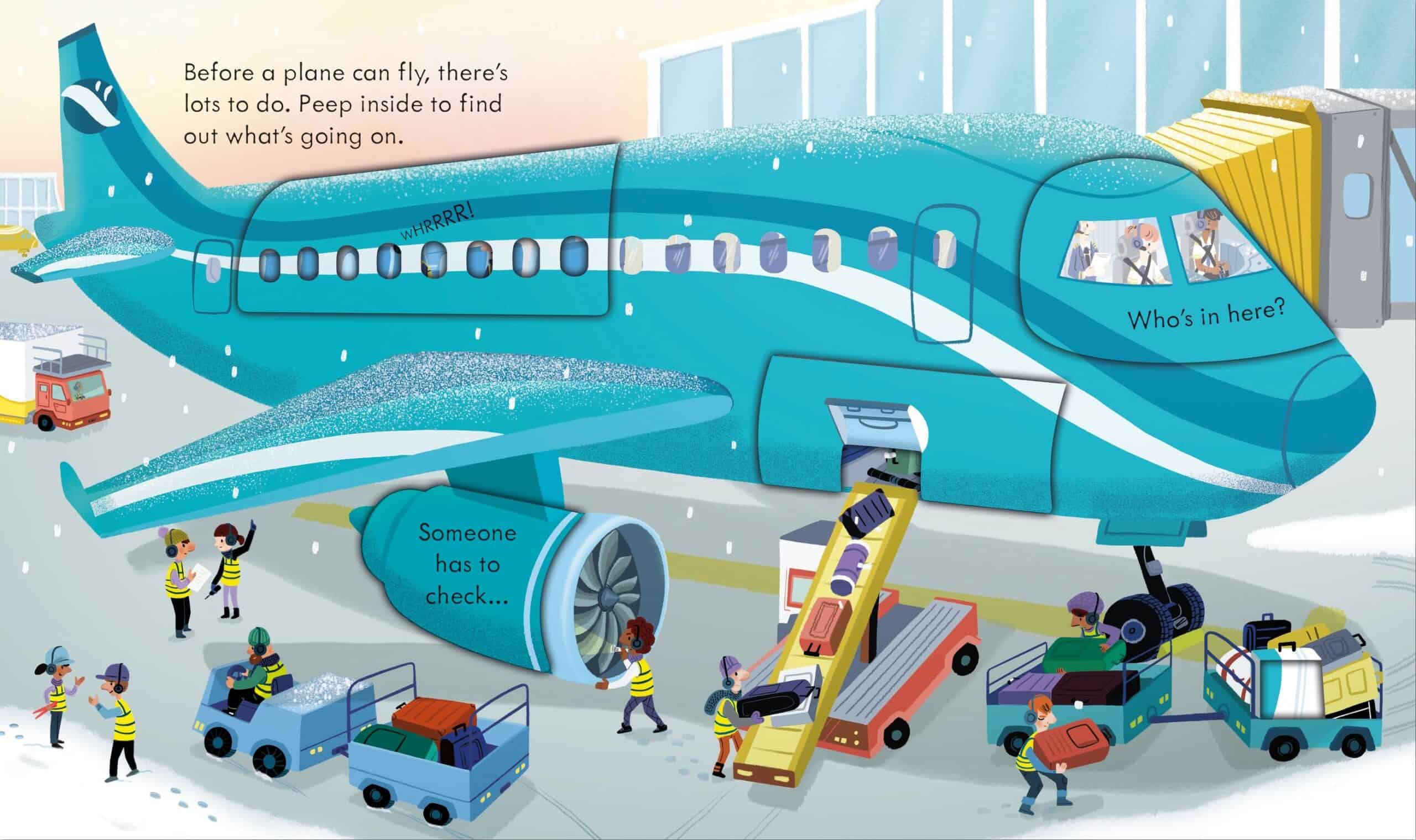 Carte pentru copii - Peep Inside how a plane works