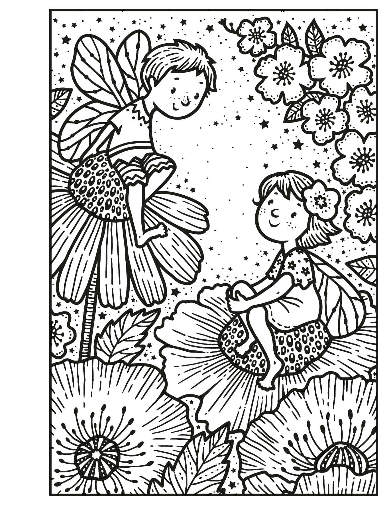 Carte de pictat cu apa - Fairies Magic Painting Book
