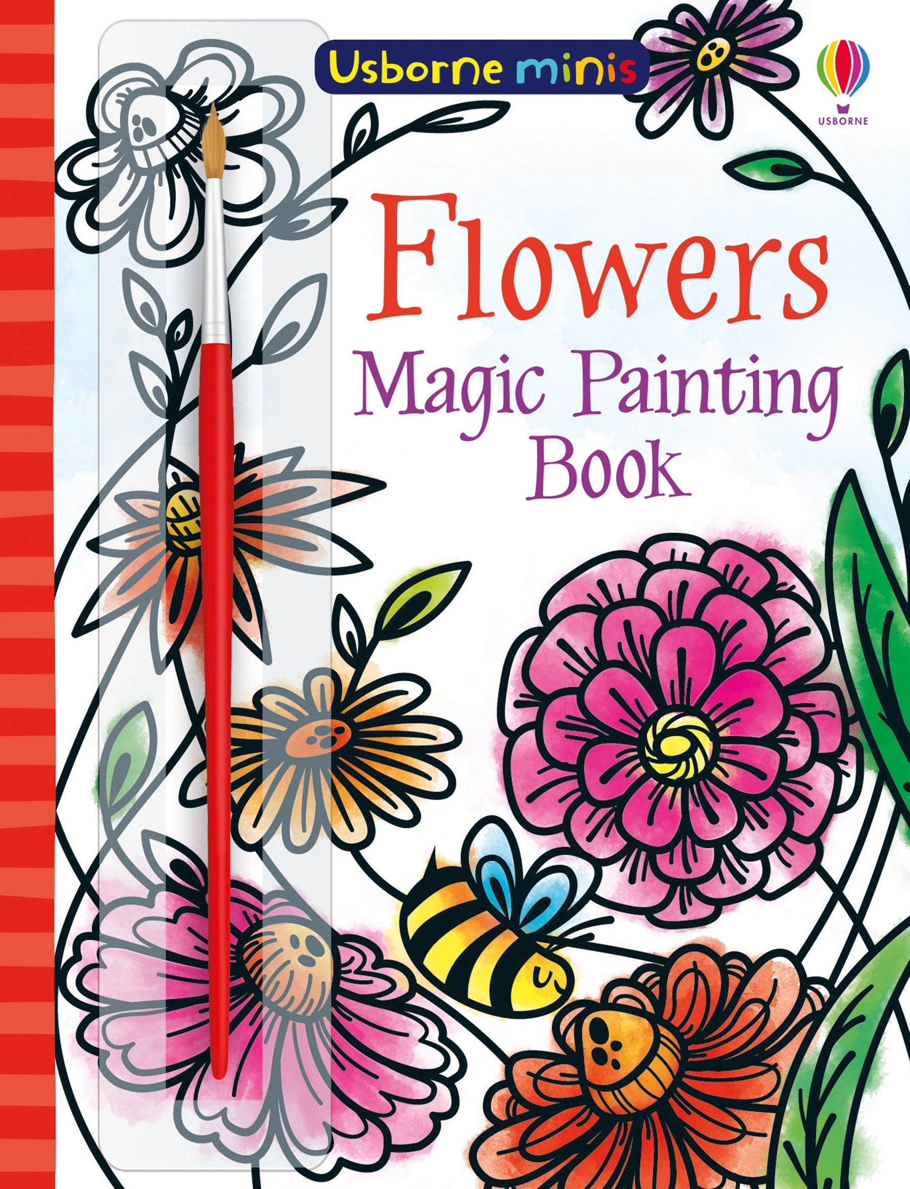 Carte pentru copii, Usborne, Flowers Magic Painting Book, 6+ ani