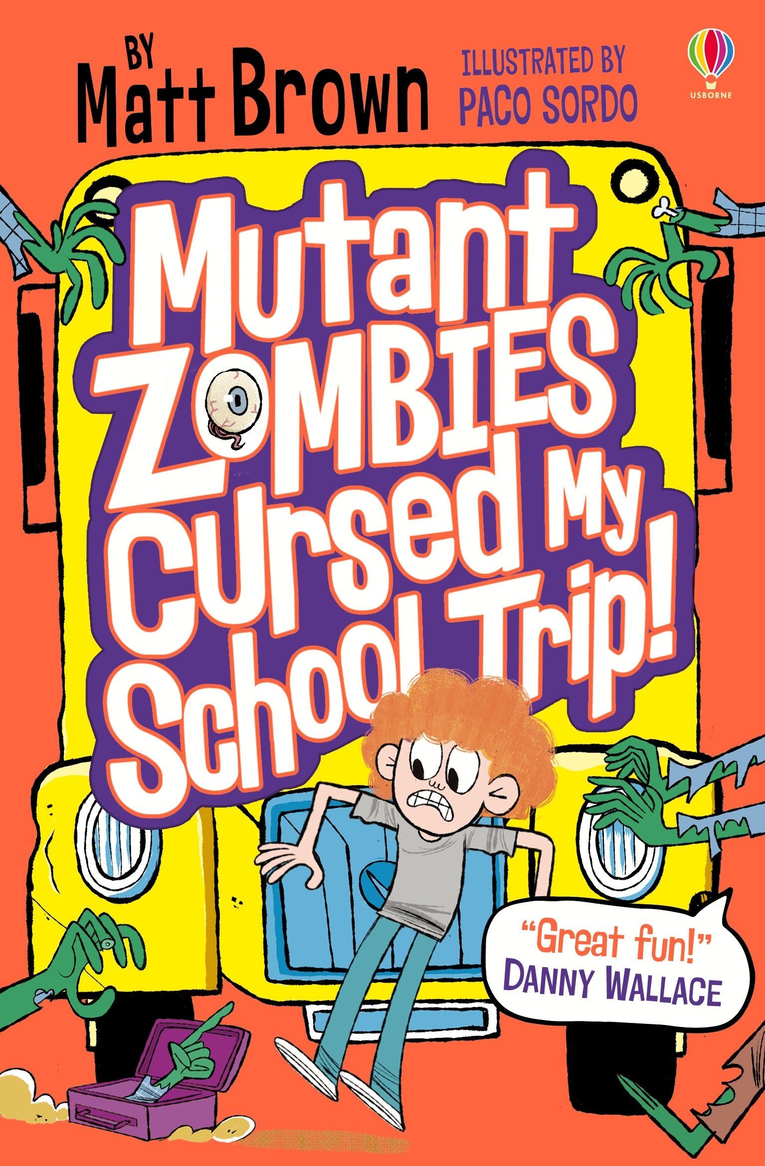 Carte pentru copii, Usborne, Mutant Zombies Cursed My School Trip, 9+ ani