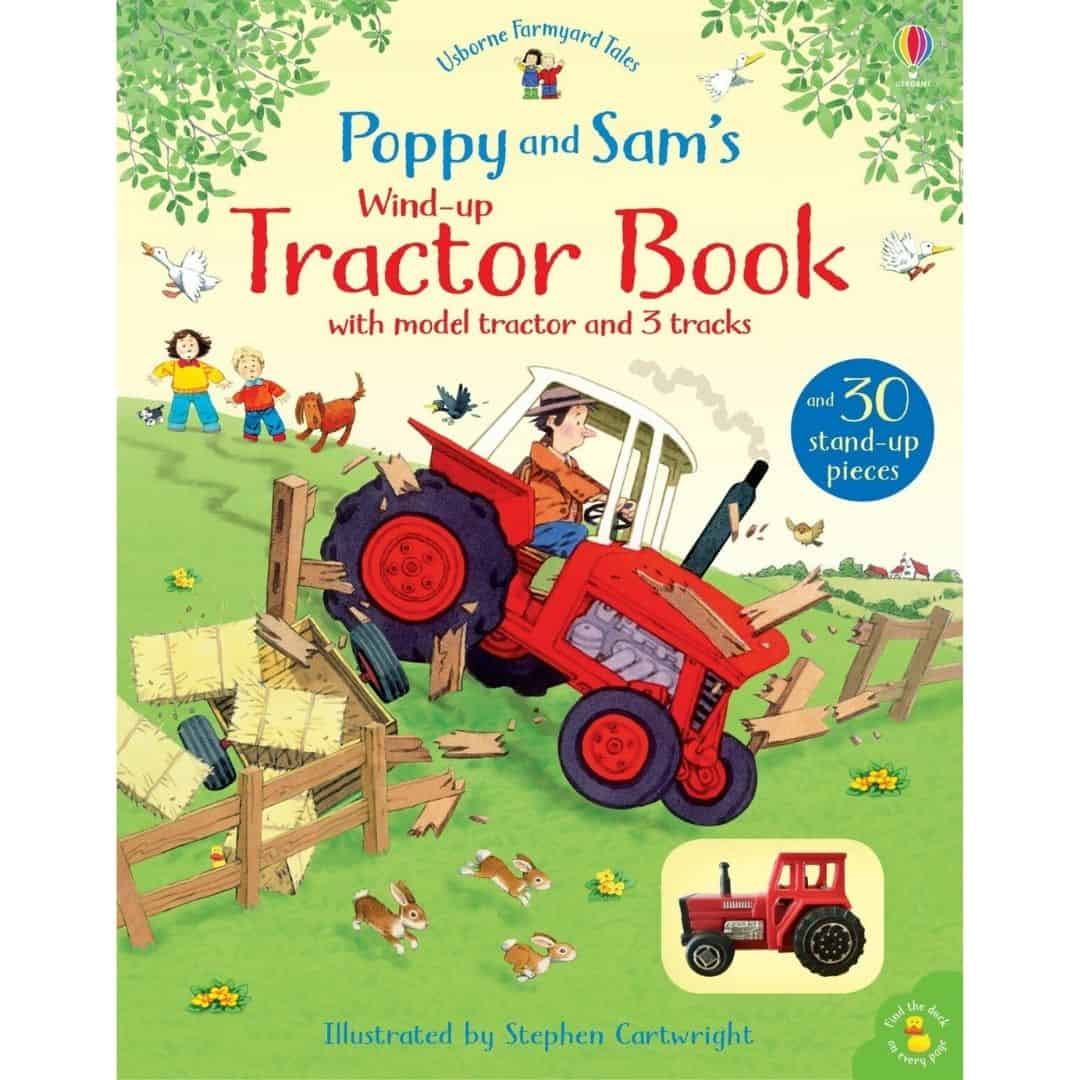 Resigilat - Carte cu jucarie- Poppy and Sam's Wind-Up Tractor book
