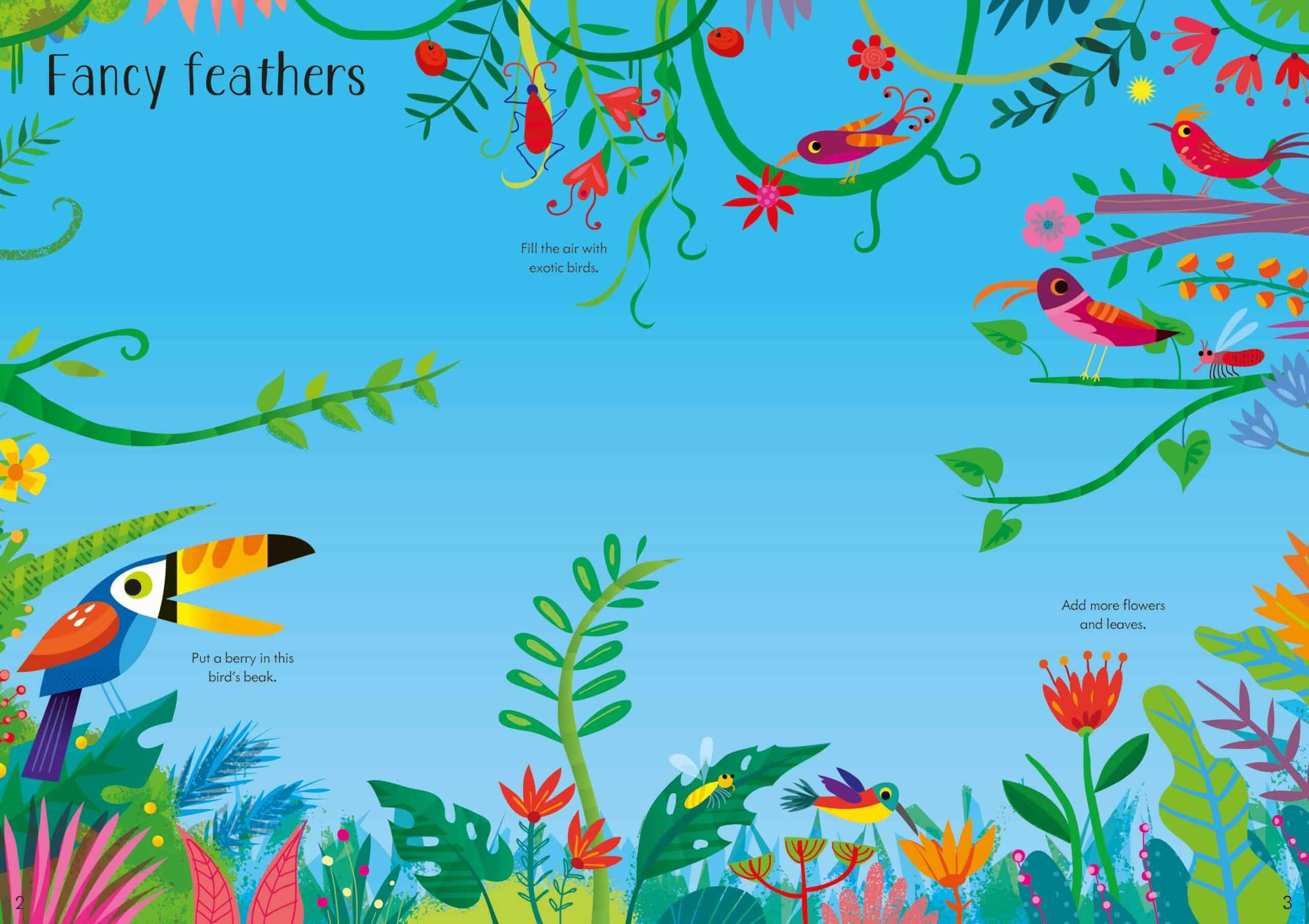 Resigilat - Carte cu stickere – Little First Stickers Jungle