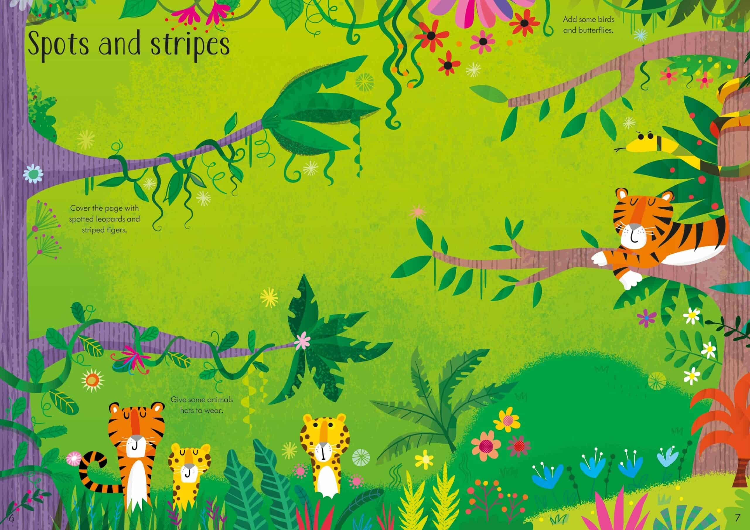 Resigilat - Carte cu stickere – Little First Stickers Jungle