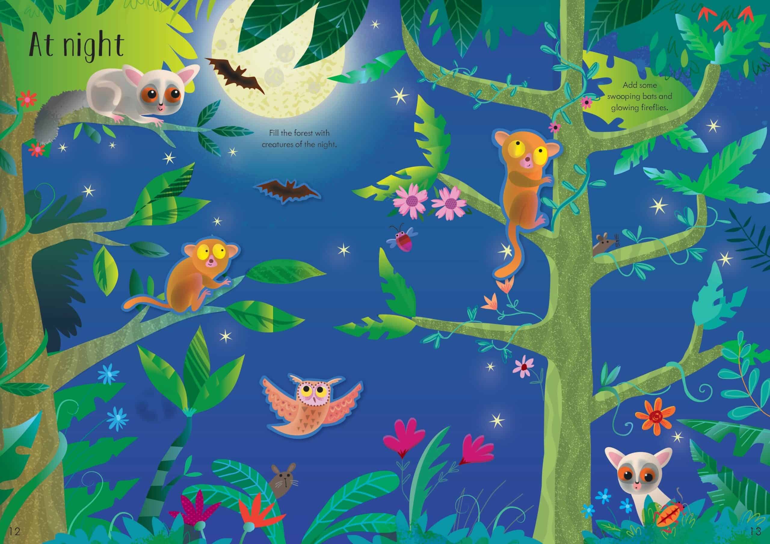 Resigilat - Carte cu stickere – Little First Stickers Jungle