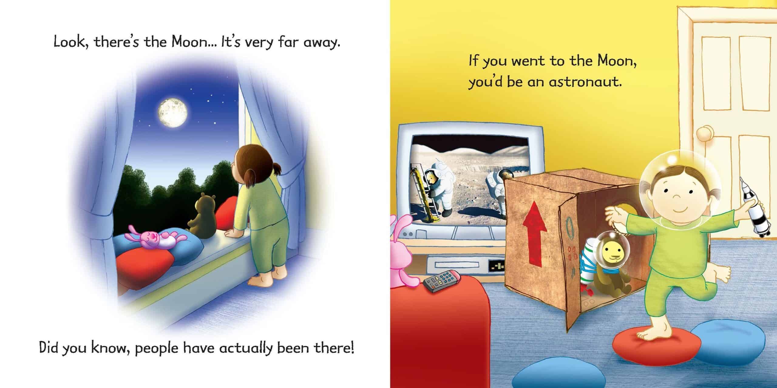 Carte pentru copii - Little Board Books: On the Moon