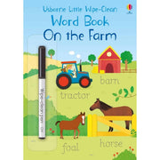 Carte cu activitati scrie si sterge - Word book on the farm 1