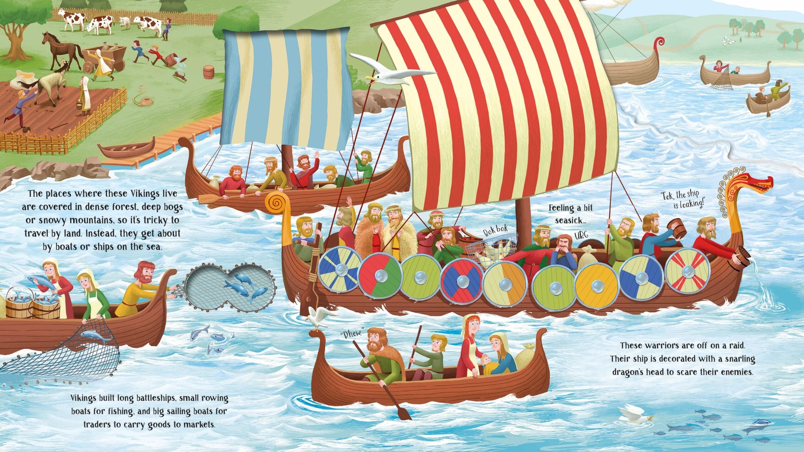 Carte pentru copii - Step Inside the Viking World