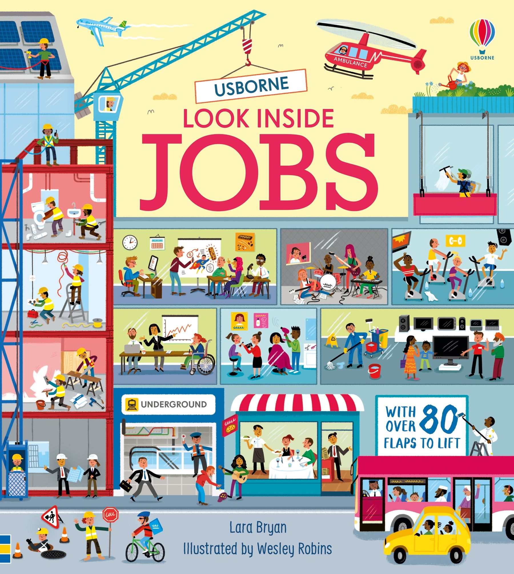 Carte pentru copii, Usborne, Look Inside Jobs, 5+ ani