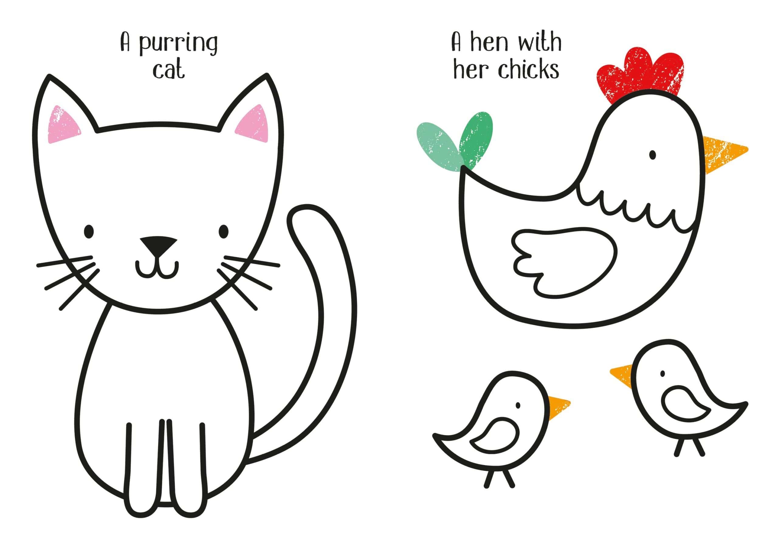 Carte pentru copii - First Colouring Animals