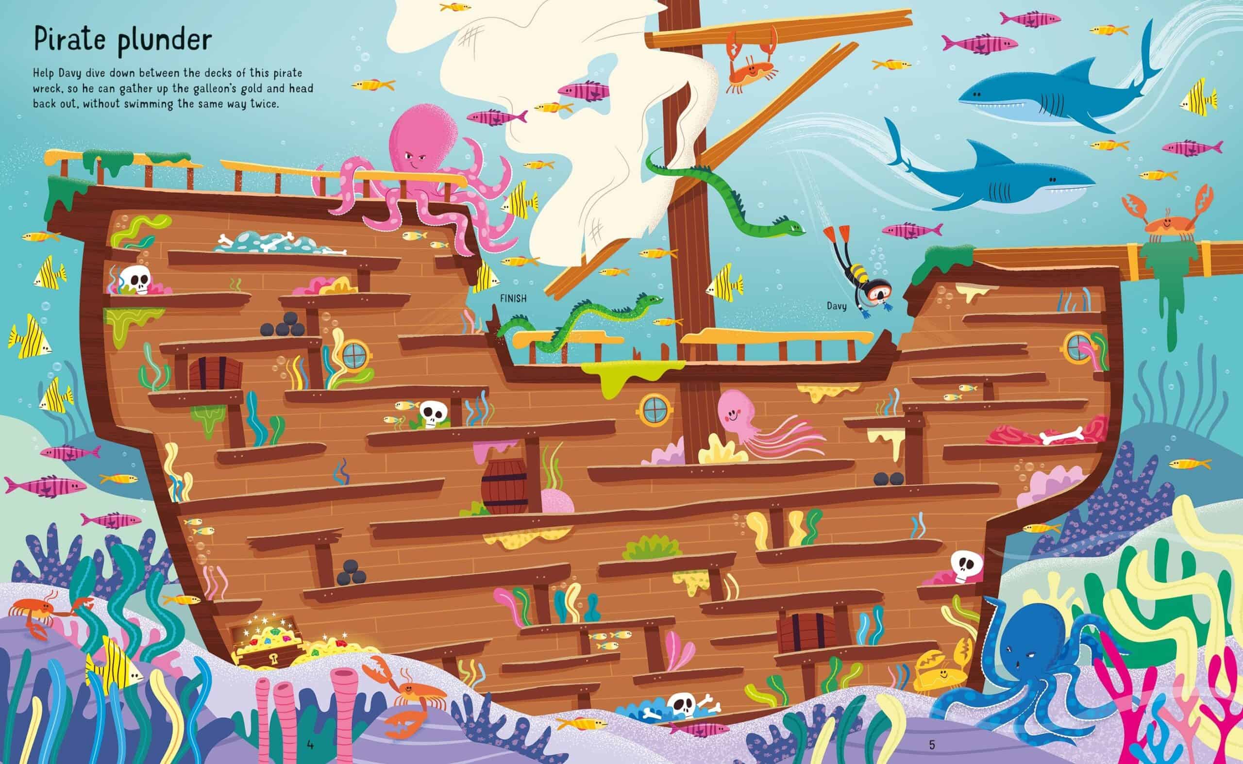 Carte pentru copii - Under the Sea Mazes