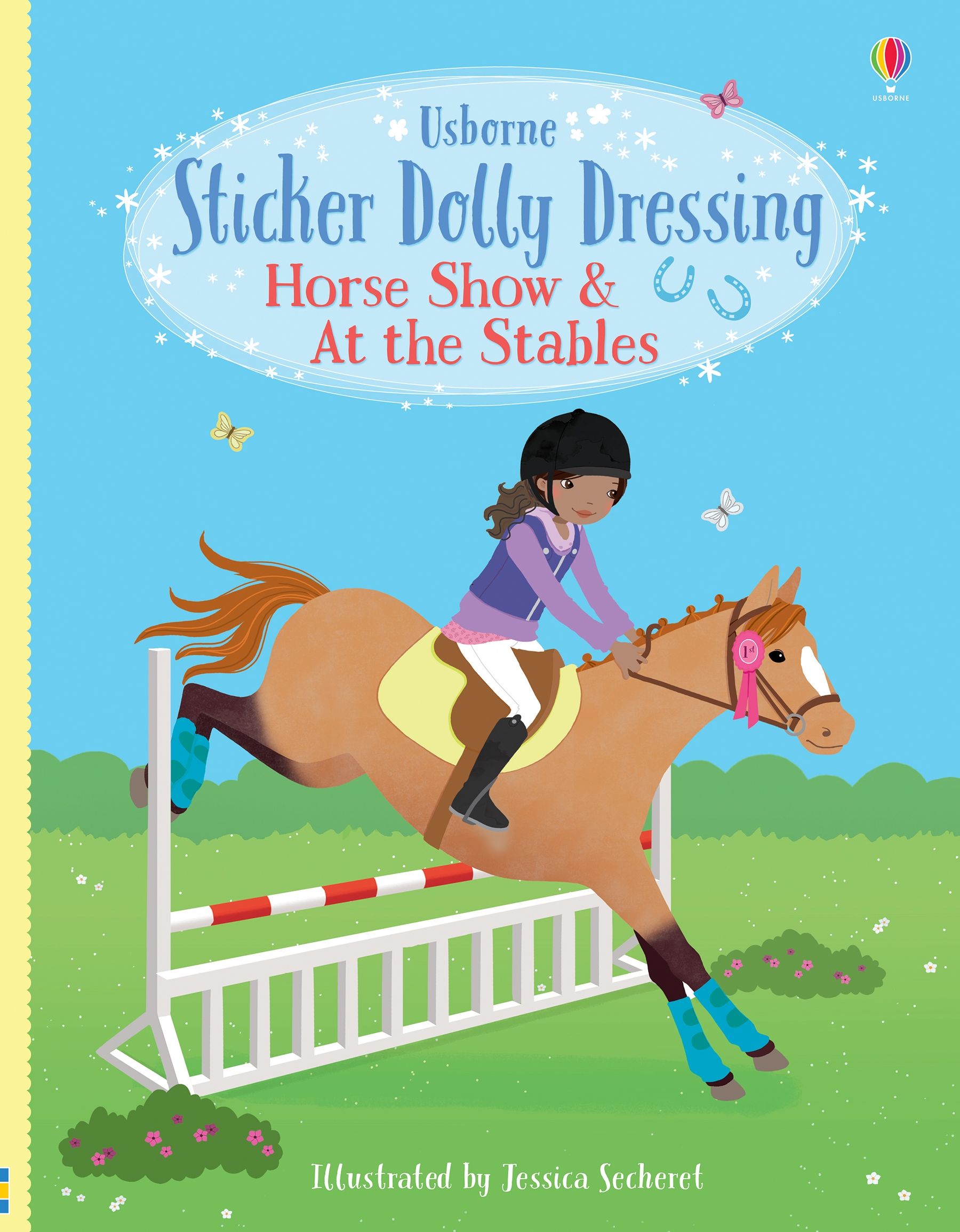 Carte pentru copii, Usborne, Sticker Dolly Dressing Horse Show & At the Stables, 5+ ani