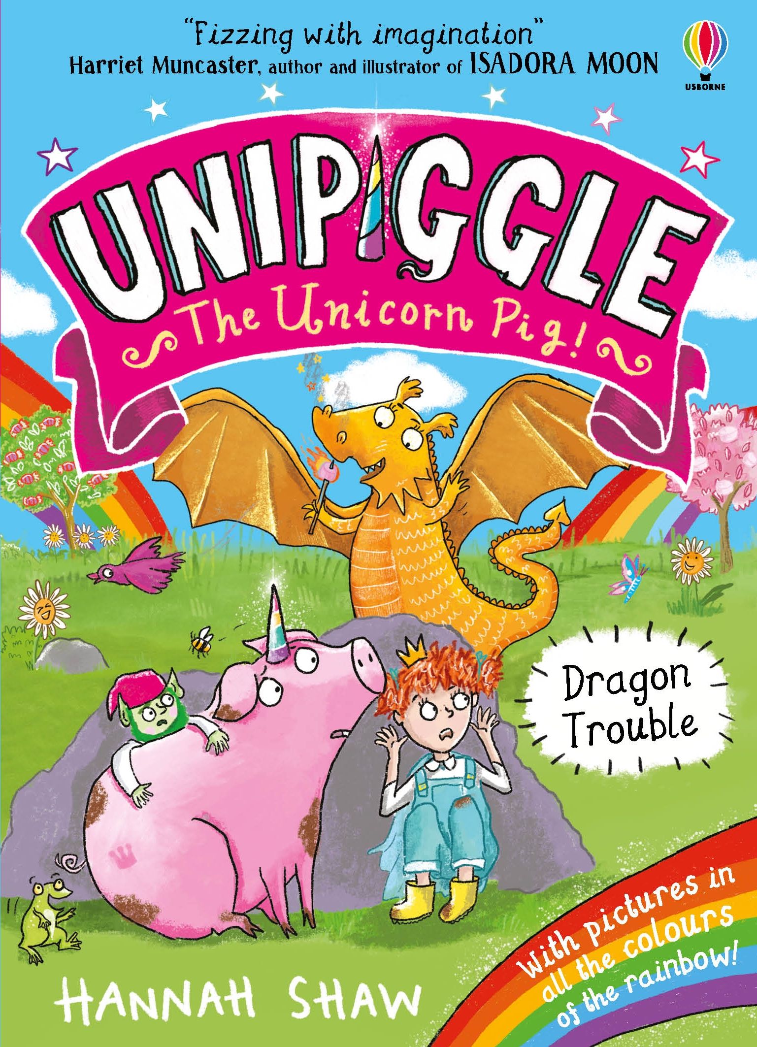 Carte pentru copii, Usborne, Unipiggle: Dragon Trouble, 6+ ani
