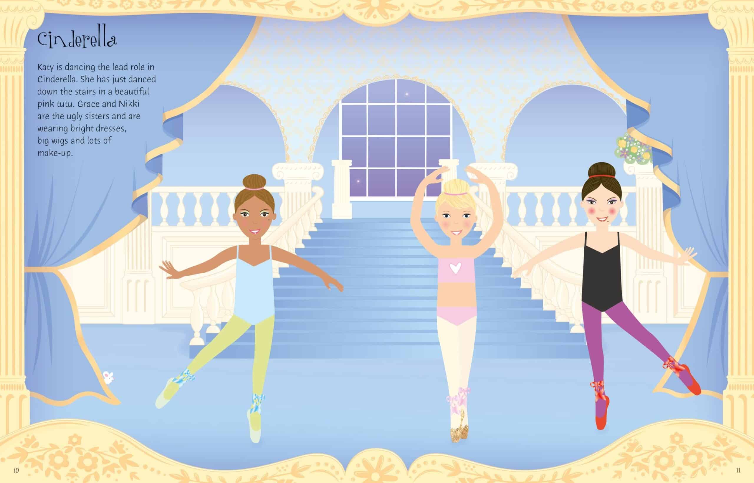 Carte pentru copii - Sticker Dolly Dressing Ballerinas