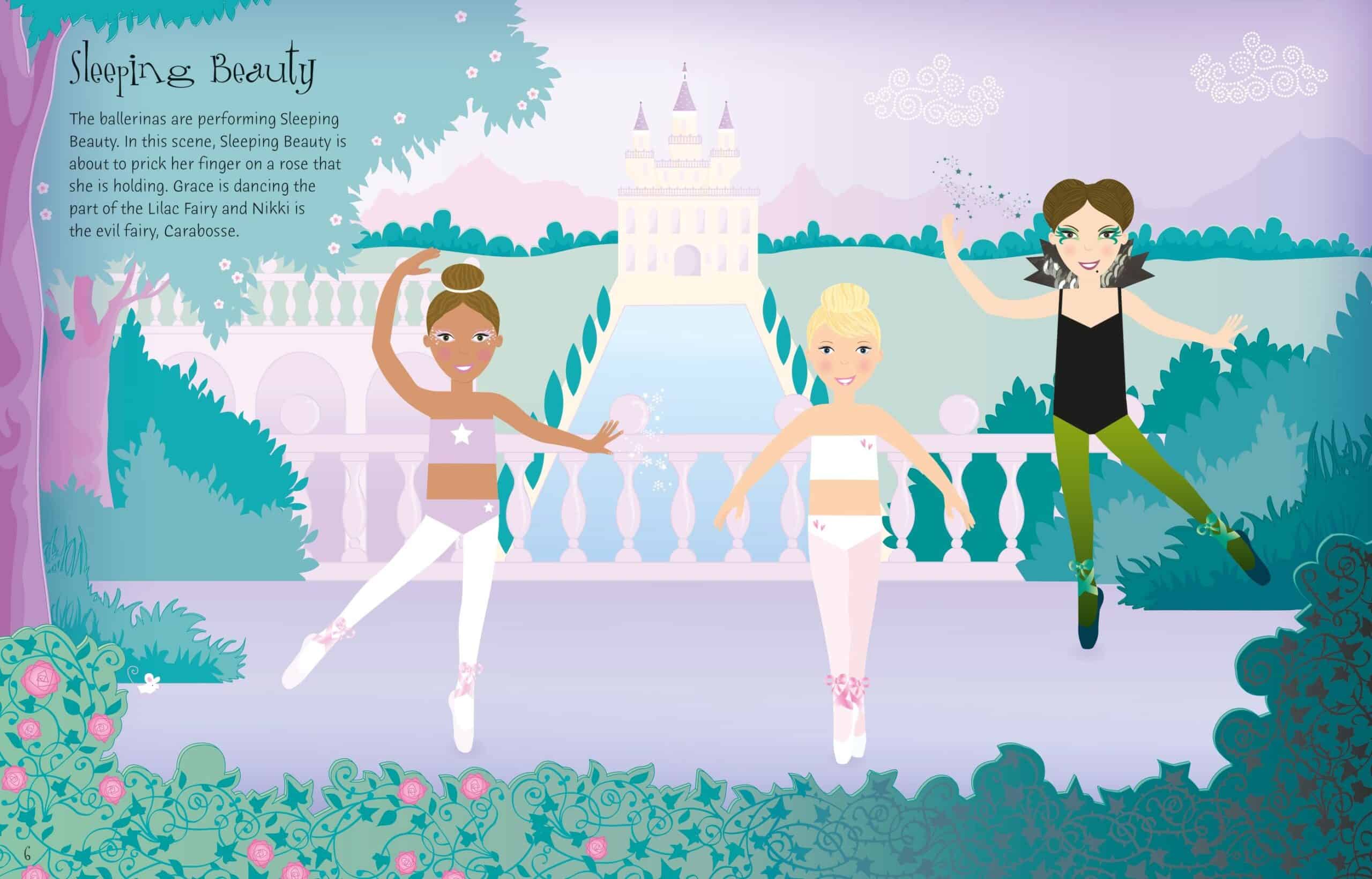 Carte pentru copii - Sticker Dolly Dressing Ballerinas