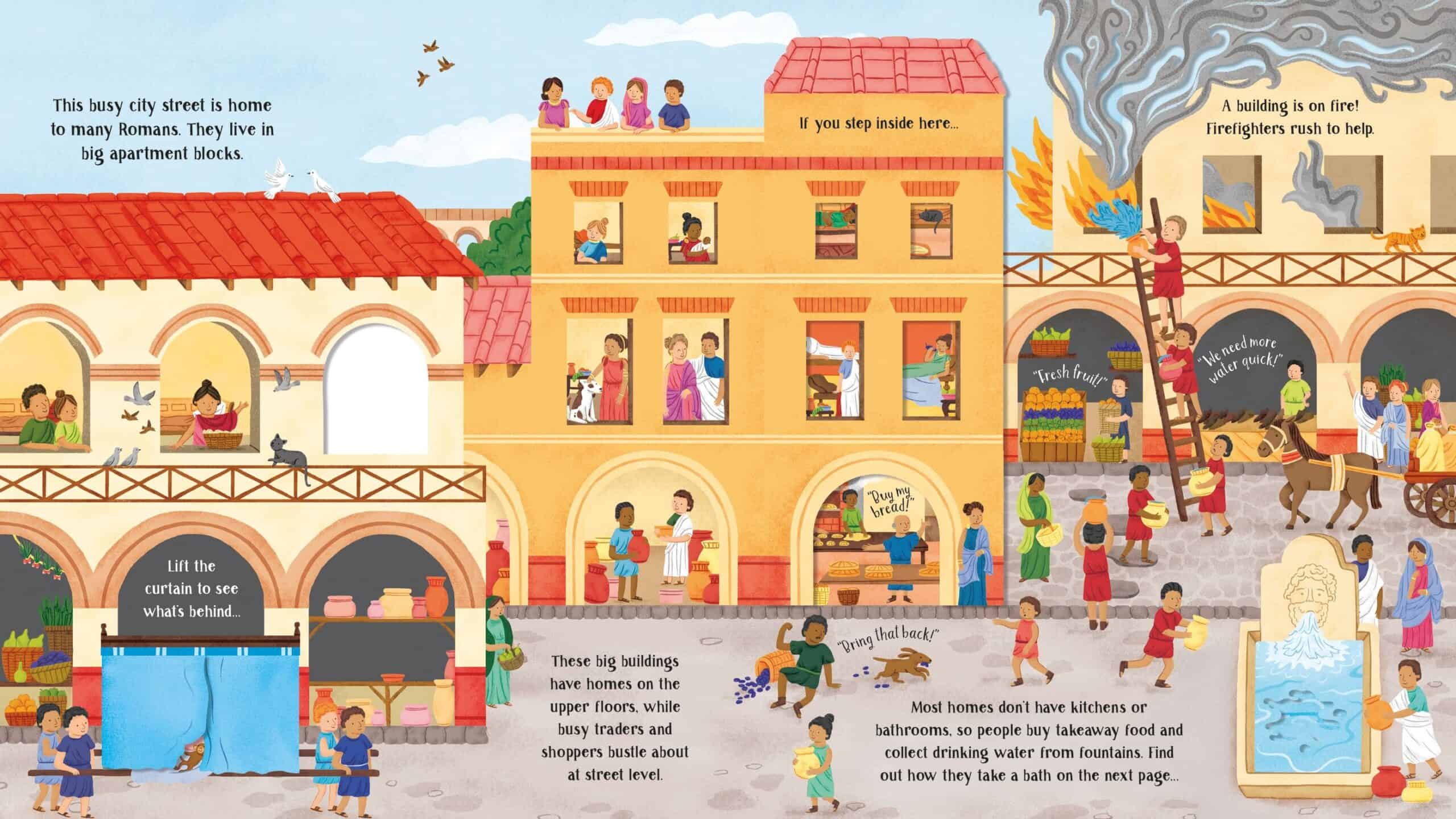 Carte pentru copii - Step Inside Long Ago Ancient Rome