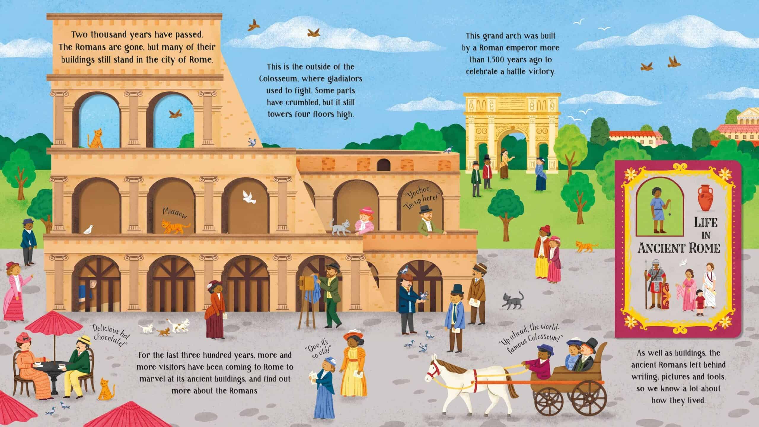 Carte pentru copii - Step Inside Long Ago Ancient Rome