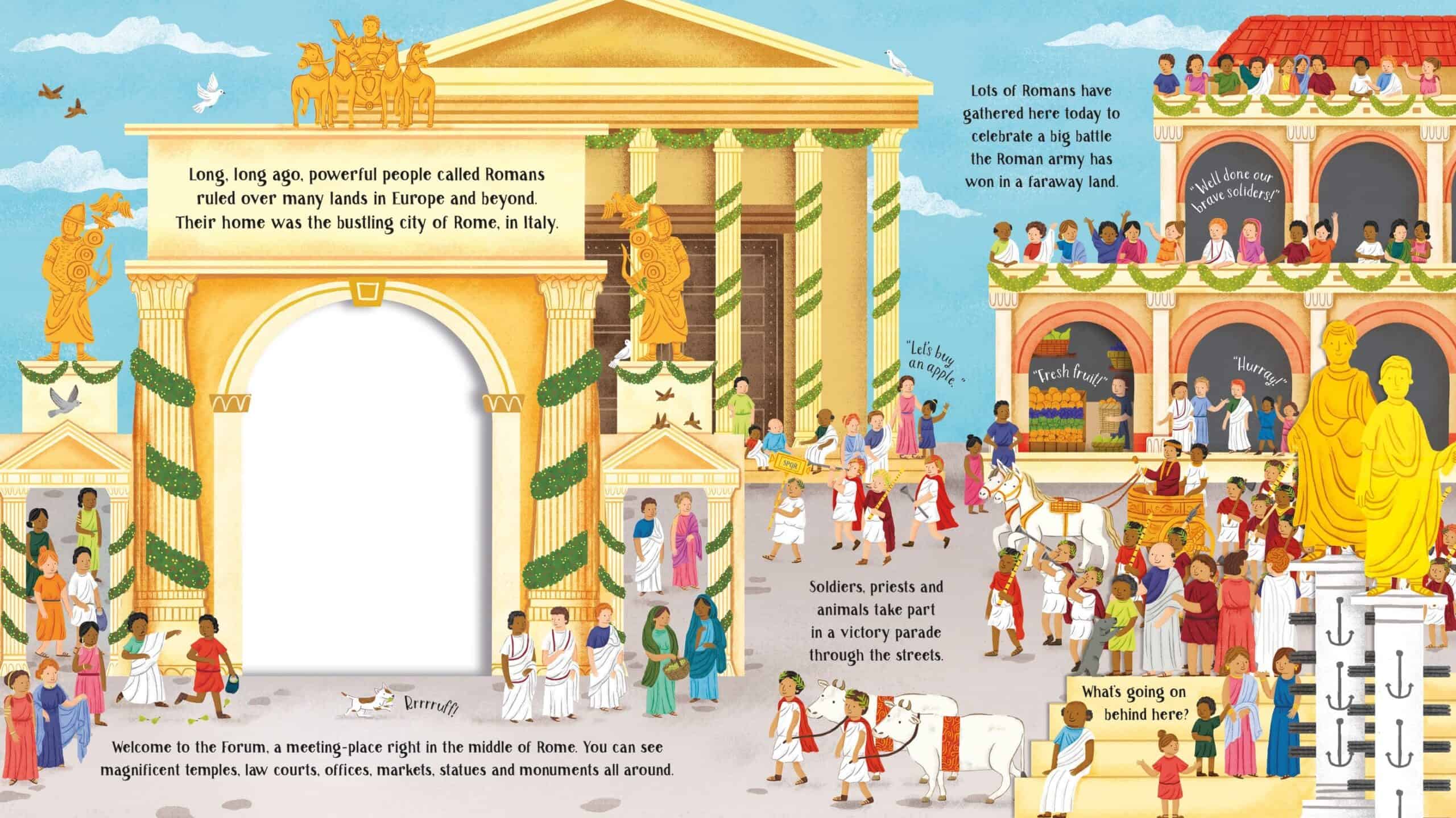 Carte pentru copii - Step Inside Long Ago Ancient Rome