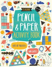 Carte pentru copii, Usborne, Pencil and Paper Activity Book, 6+ ani