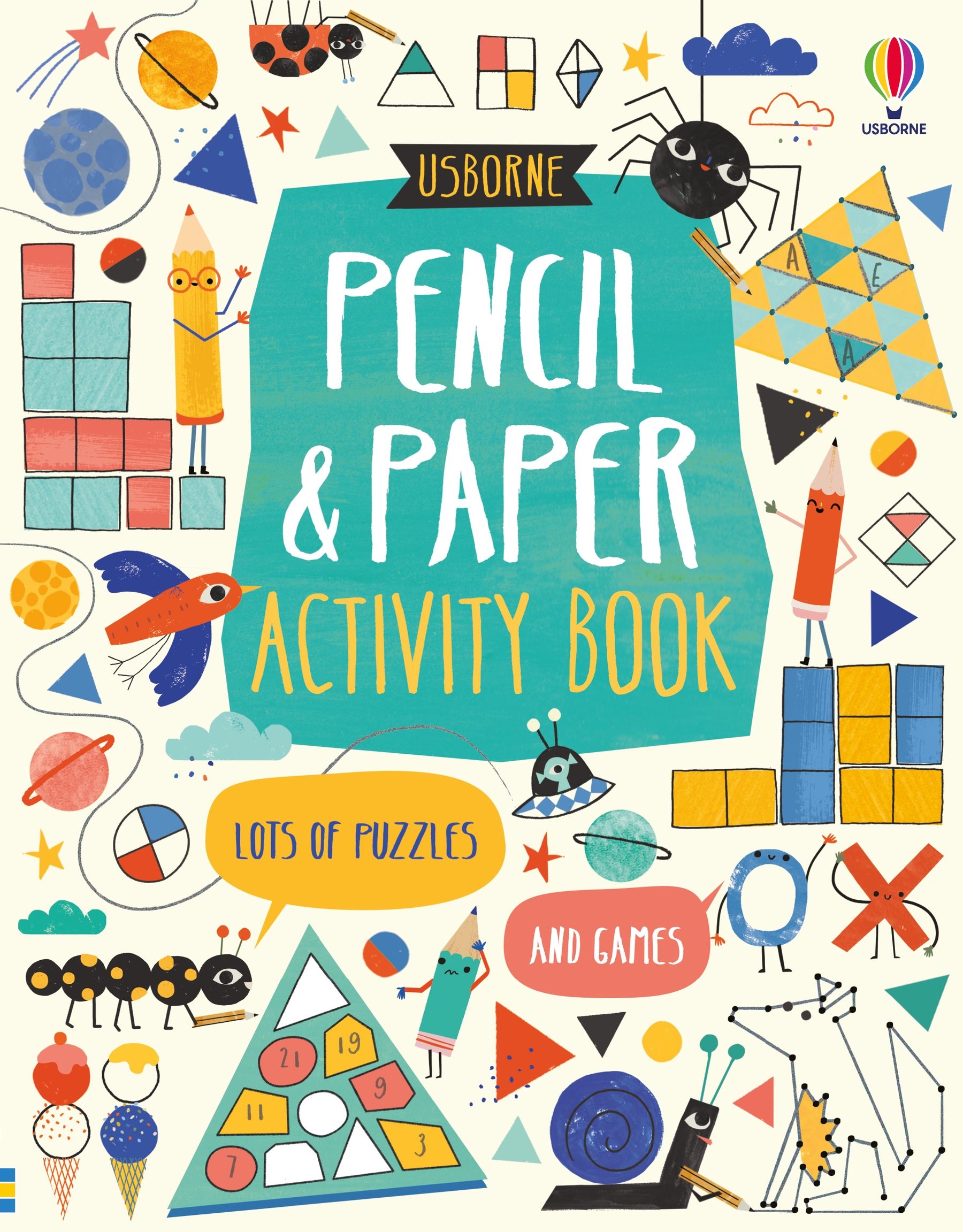 Carte pentru copii, Usborne, Pencil and Paper Activity Book, 6+ ani
